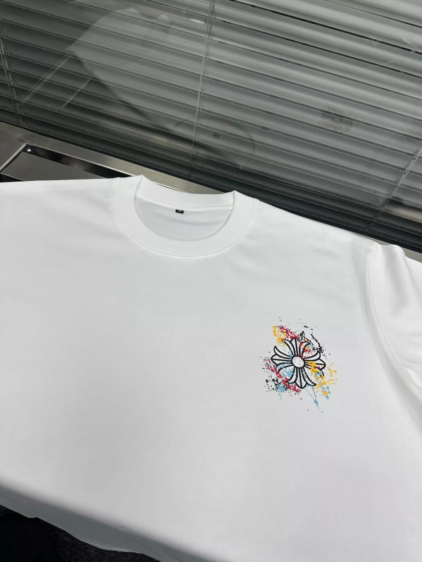 Unique 7638 Chrome Hearts T-Shirts Short Sleeved For Unisex
