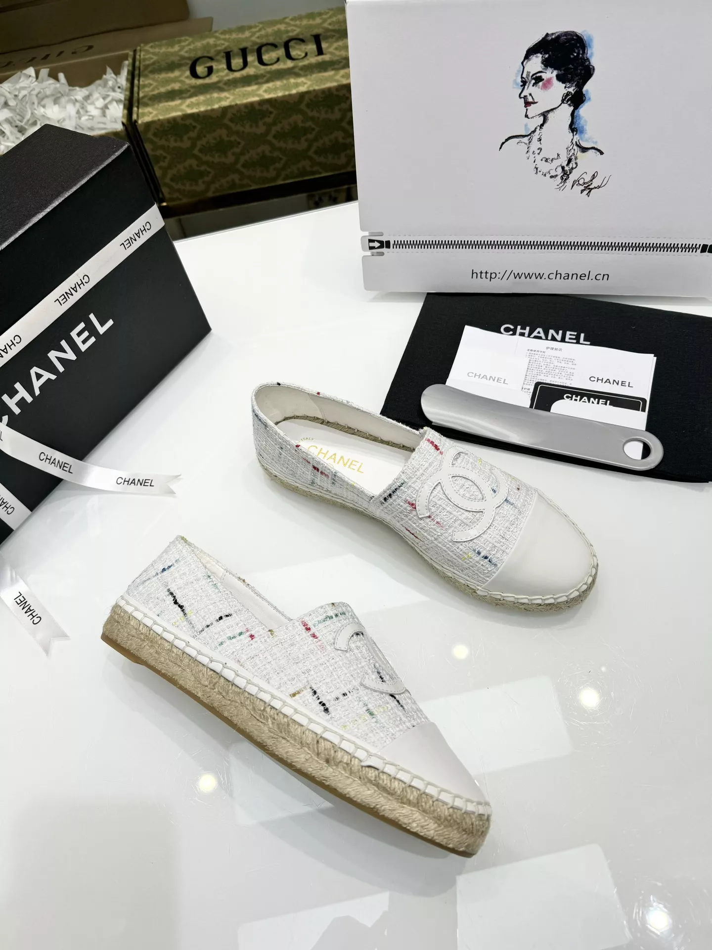Unique 7674 Chanel Flat Shoes For Women