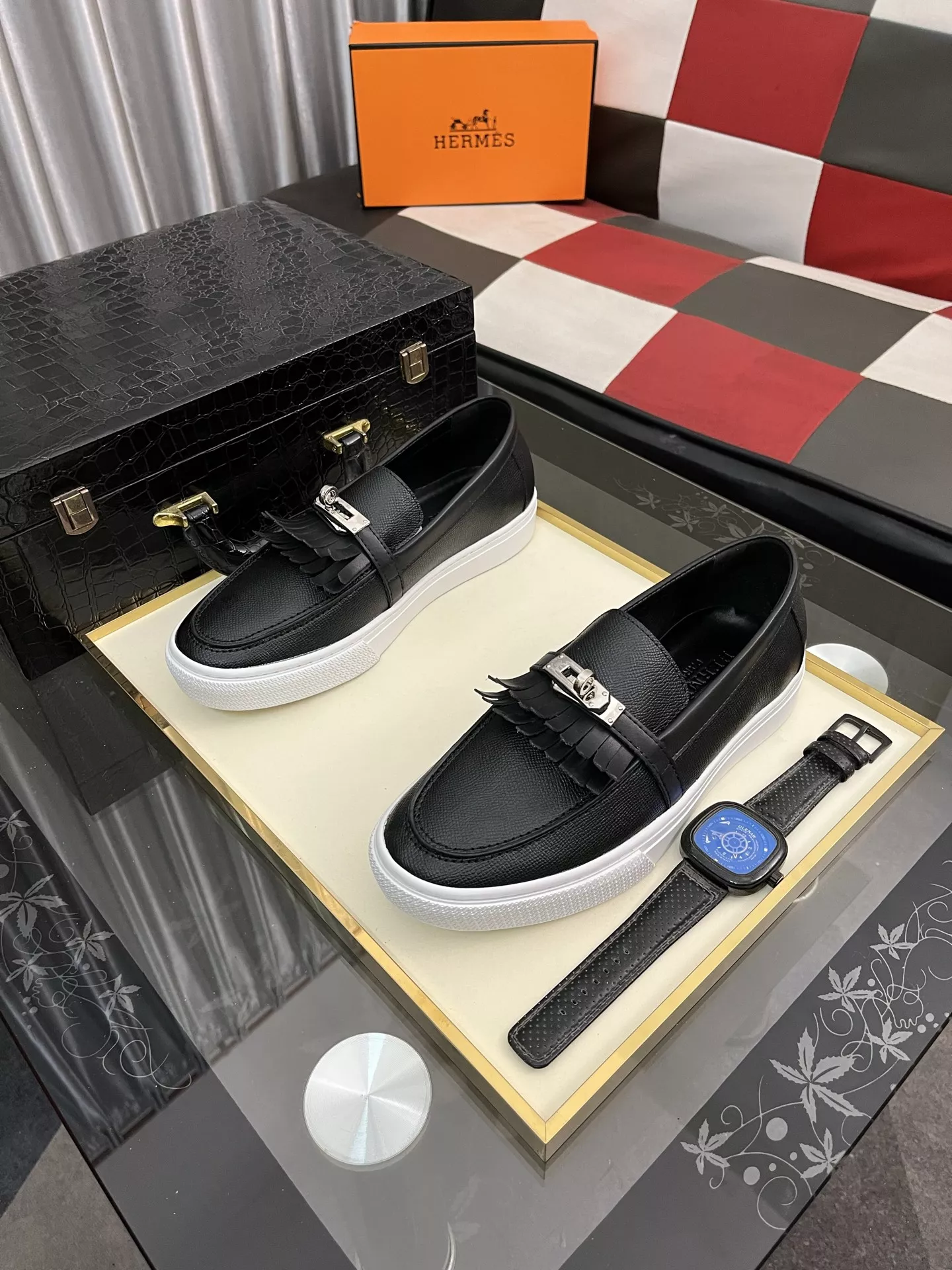 Unique 7726 Hermes Casual Shoes For Men