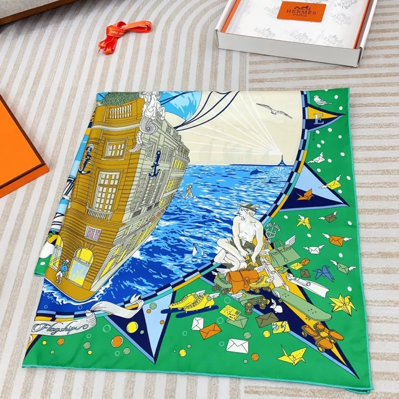 Unique 7768 Hermes Silk Squares