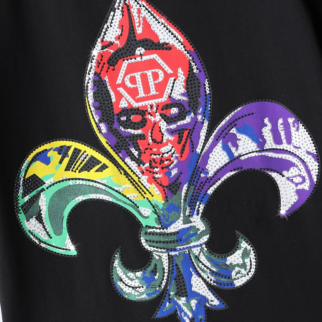 Unique 7808 Philipp Plein PP T-Shirts Short Sleeved For Men