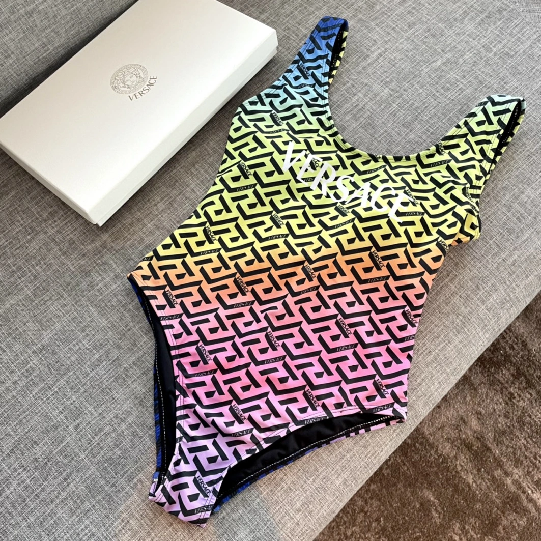 Unique 7837 Versace Bathing Suits Sleeveless For Women