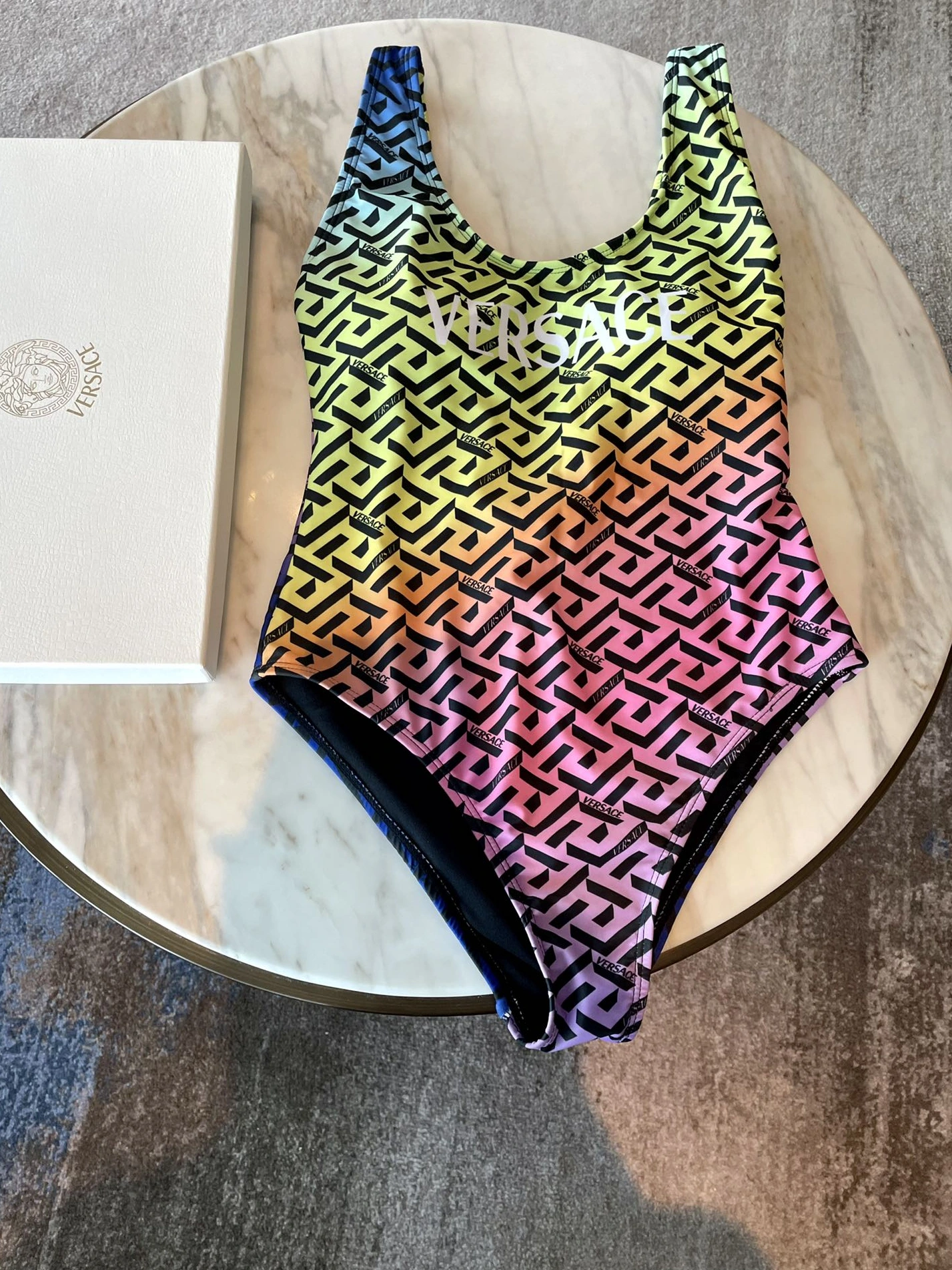 Unique 7837 Versace Bathing Suits Sleeveless For Women
