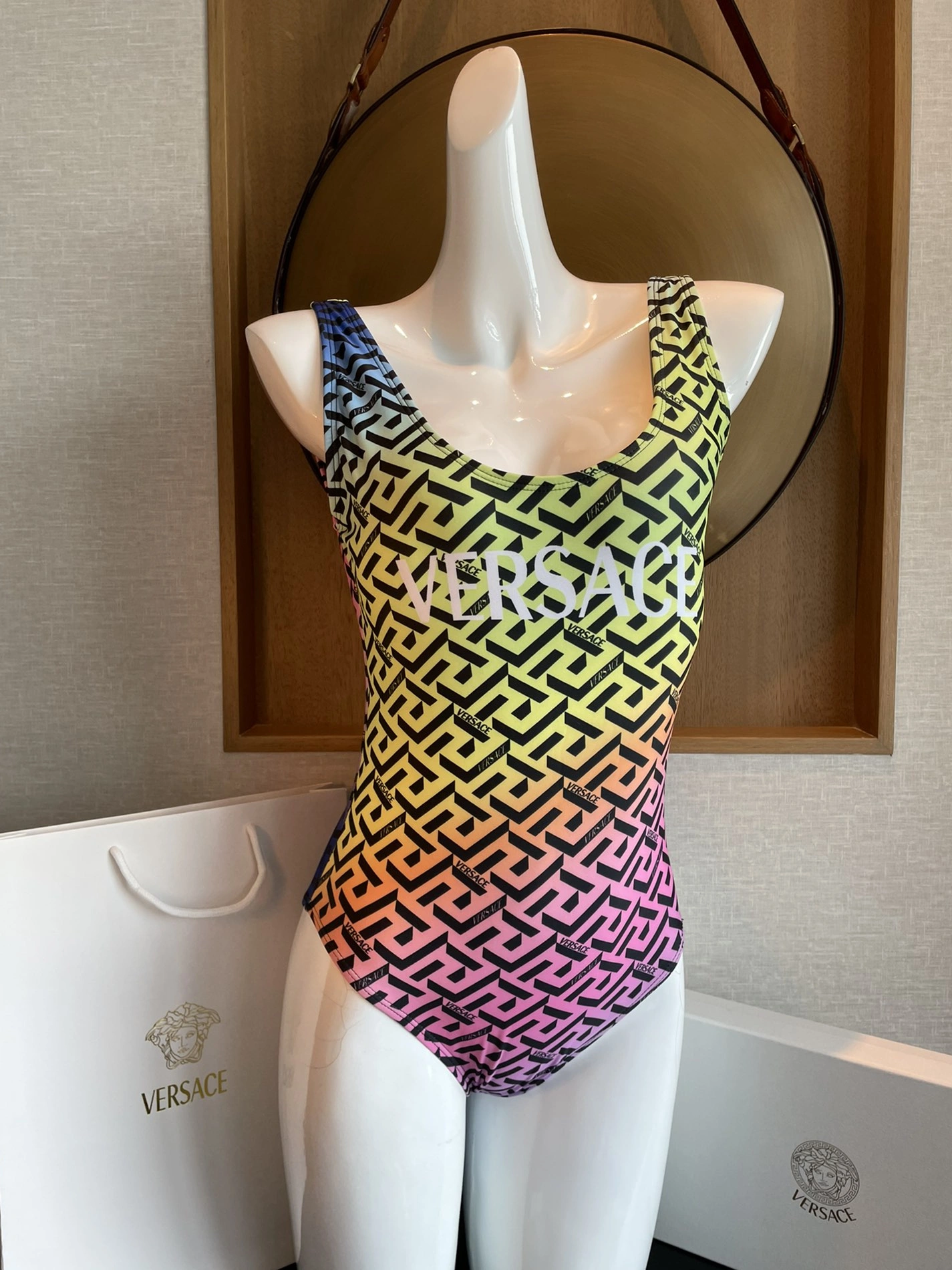 Unique 7837 Versace Bathing Suits Sleeveless For Women