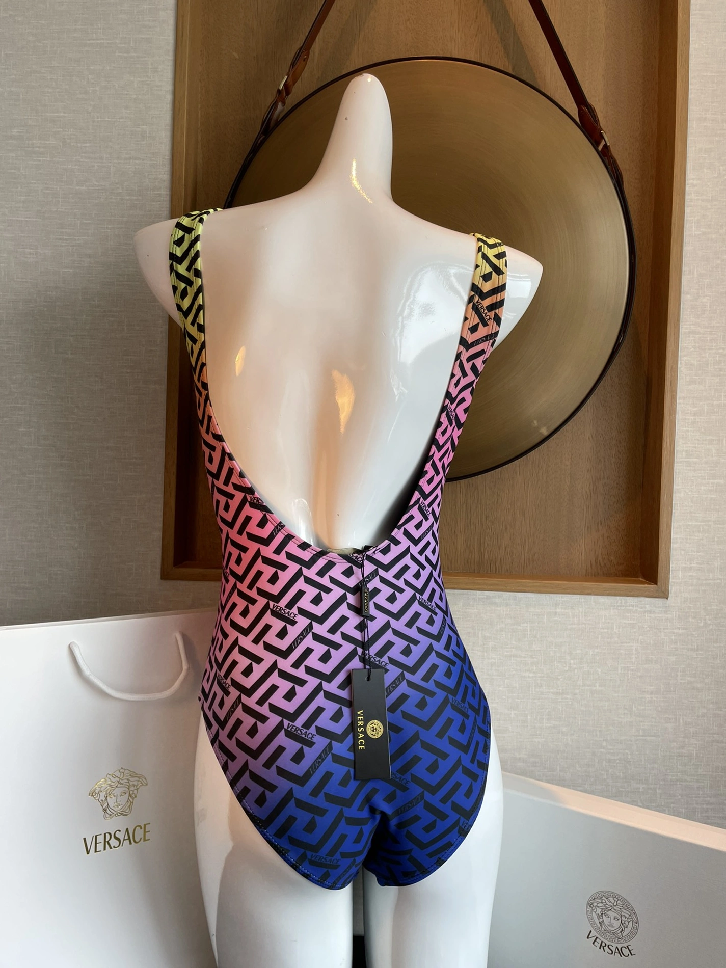 Unique 7837 Versace Bathing Suits Sleeveless For Women