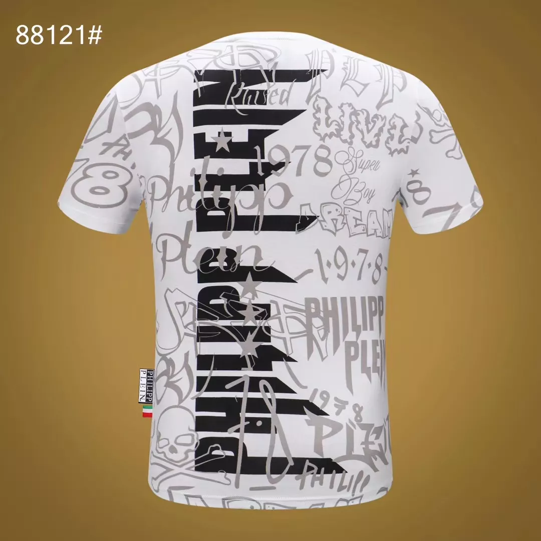 Unique 8127 Philipp Plein PP T-Shirts Short Sleeved For Men