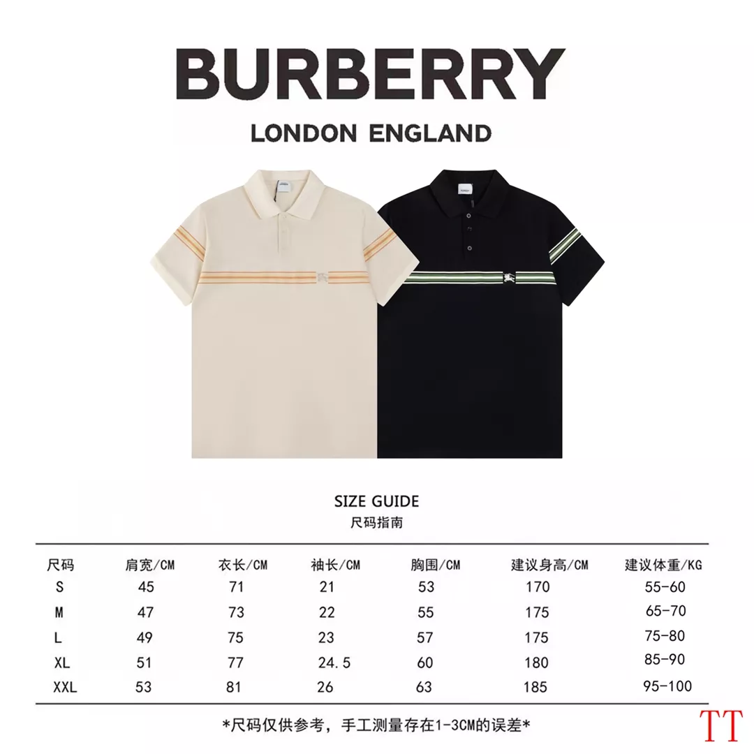 Unique 8133 Burberry T-Shirts Short Sleeved For Unisex