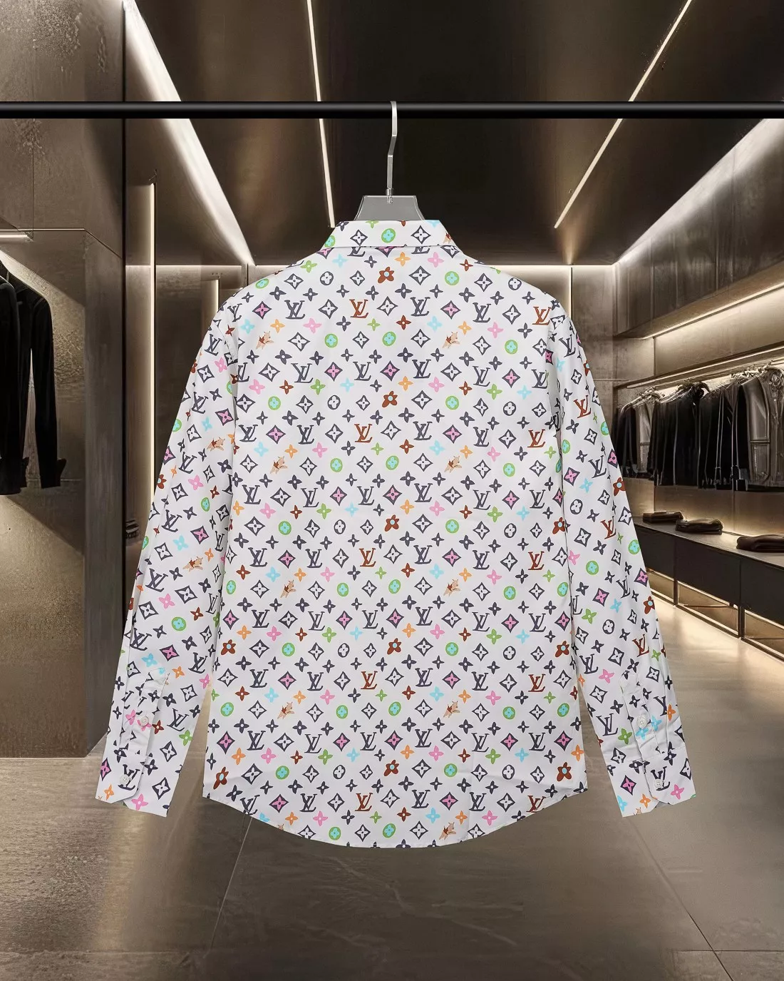 Unique 8146 Louis Vuitton LV Shirts Long Sleeved For Men
