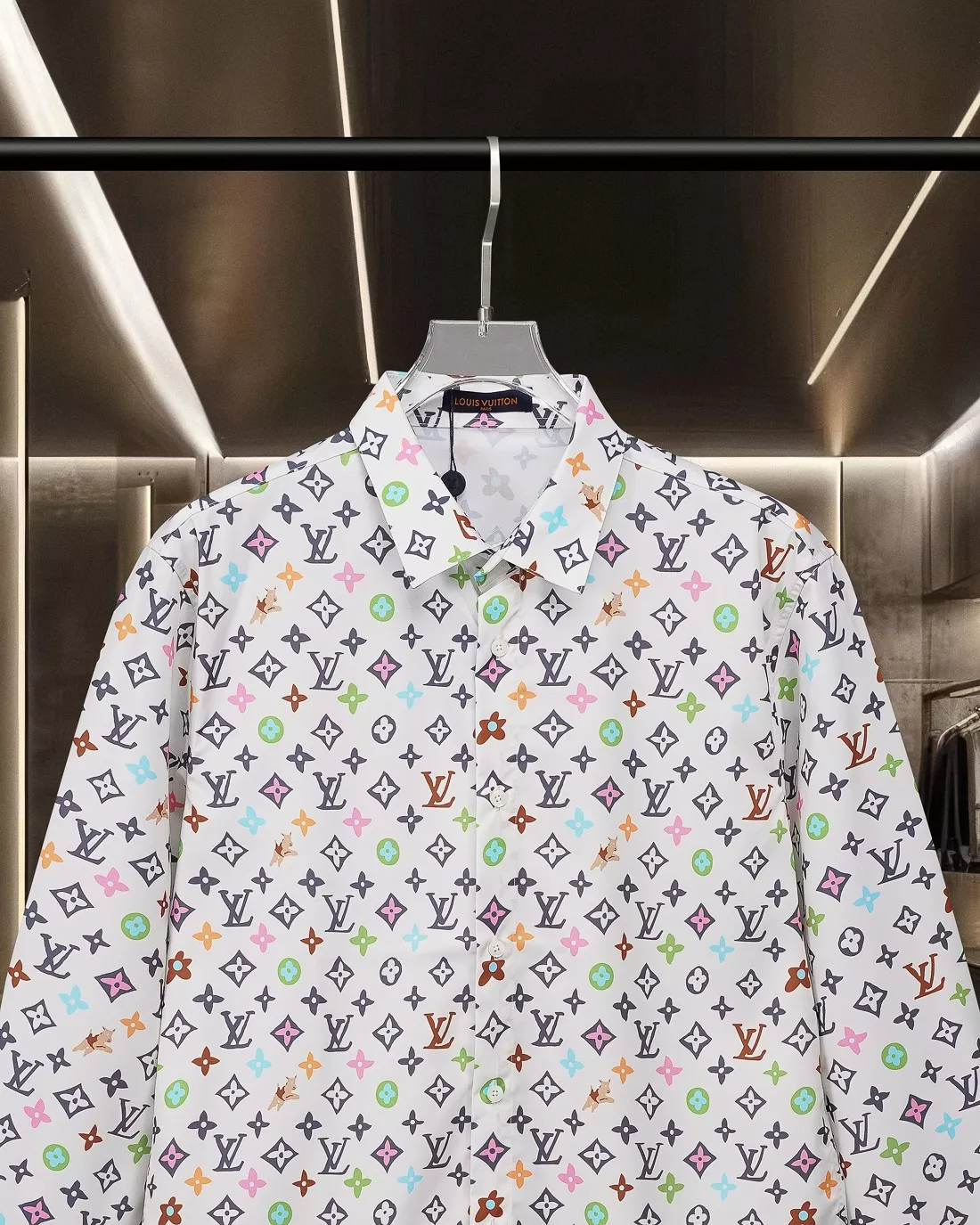 Unique 8146 Louis Vuitton LV Shirts Long Sleeved For Men
