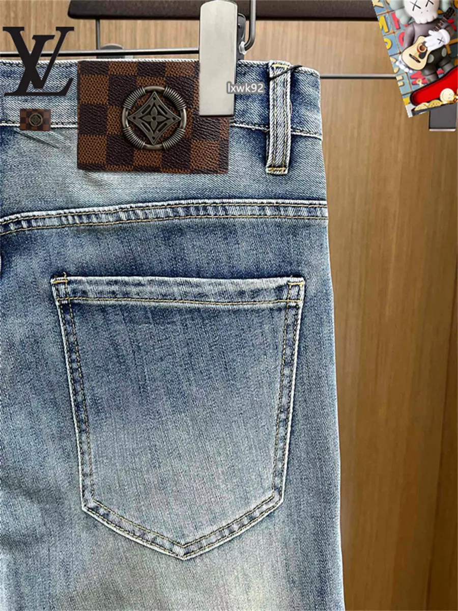 Unique 8465 Louis Vuitton LV Jeans For Men