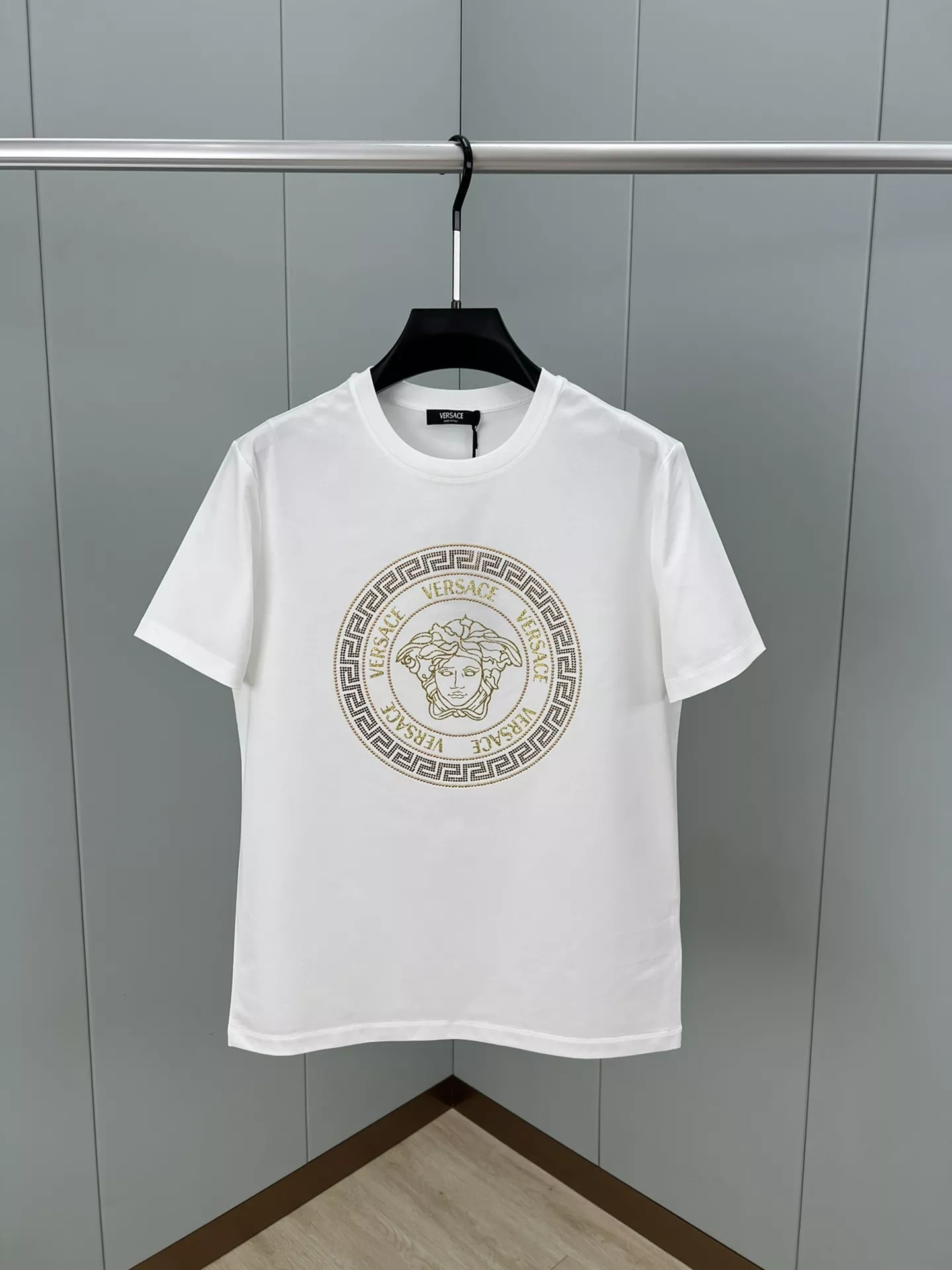 Unique 8993 Versace T-Shirts Short Sleeved For Unisex
