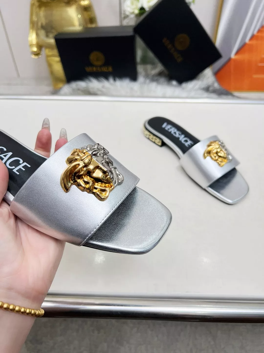 Unique 951 Versace Slippers For Women