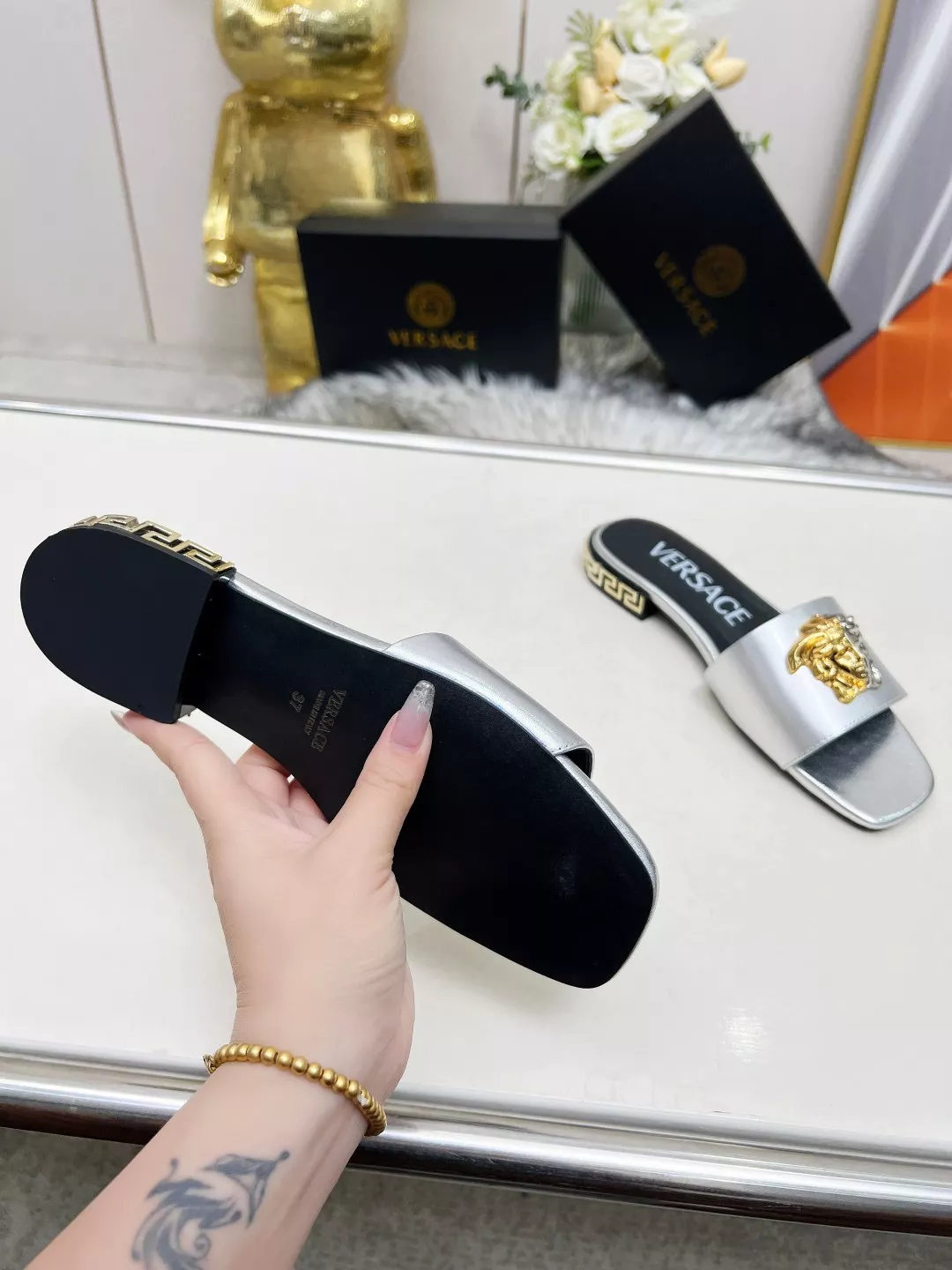Unique 951 Versace Slippers For Women