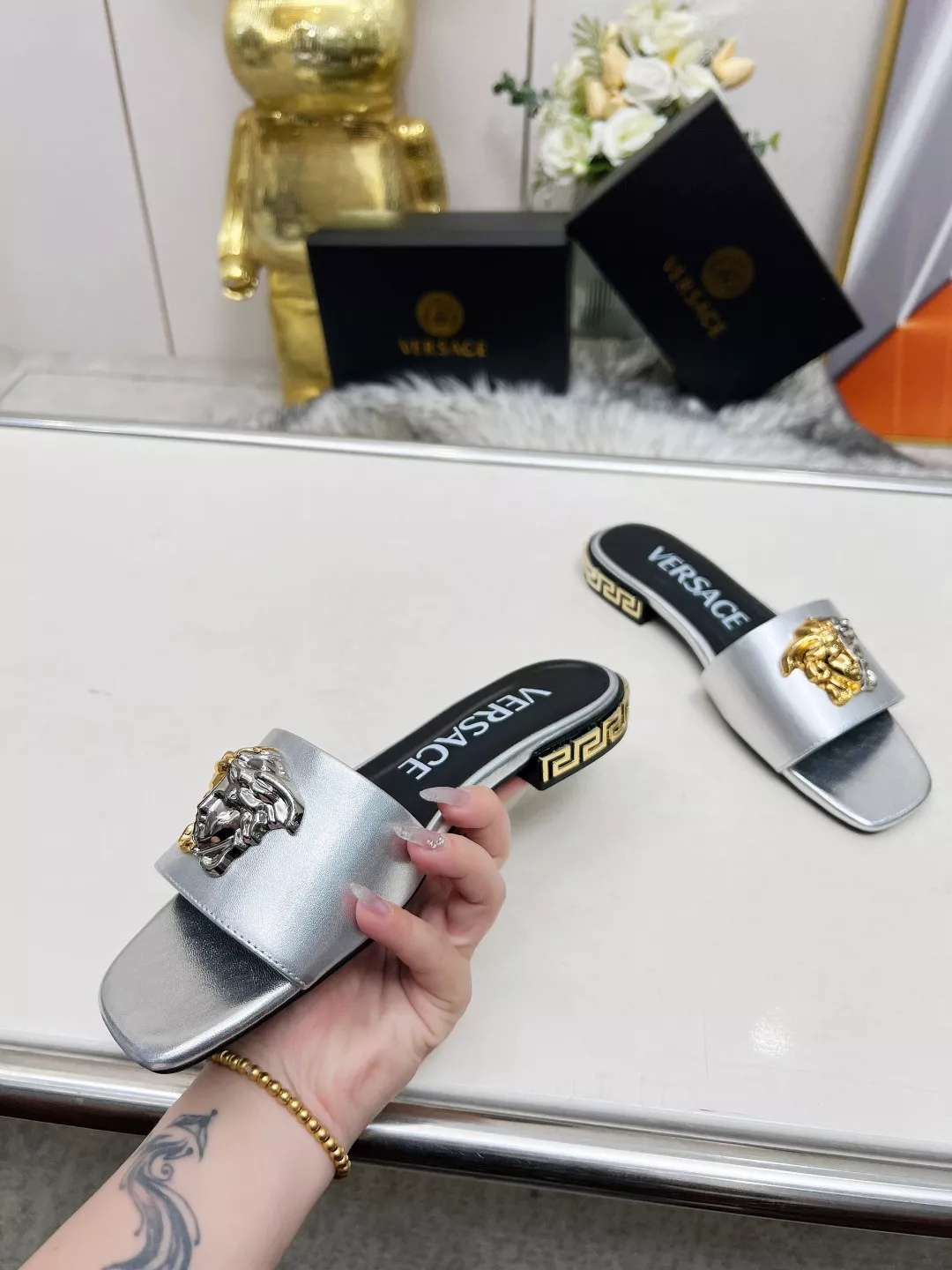 Unique 951 Versace Slippers For Women