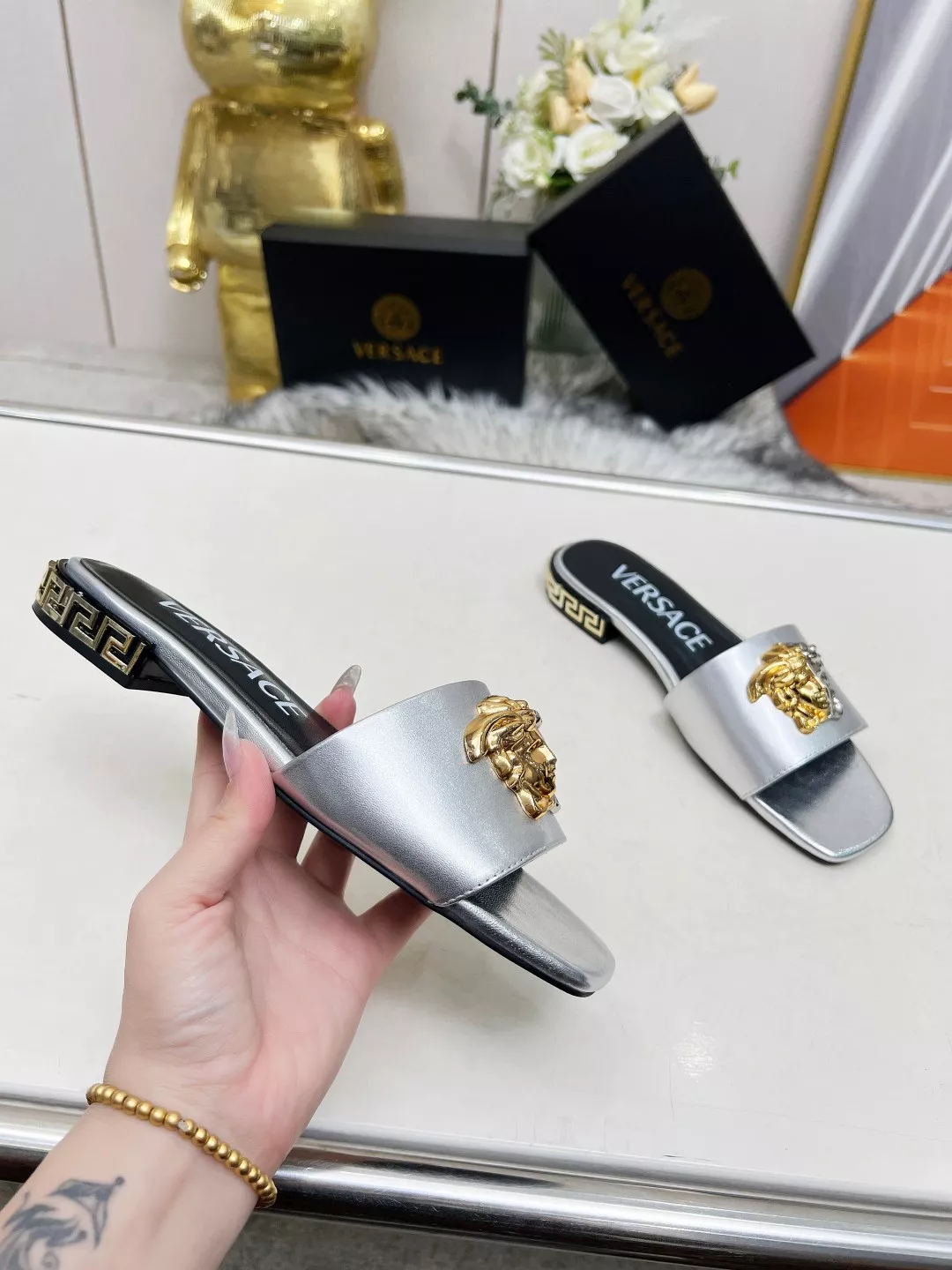 Unique 951 Versace Slippers For Women