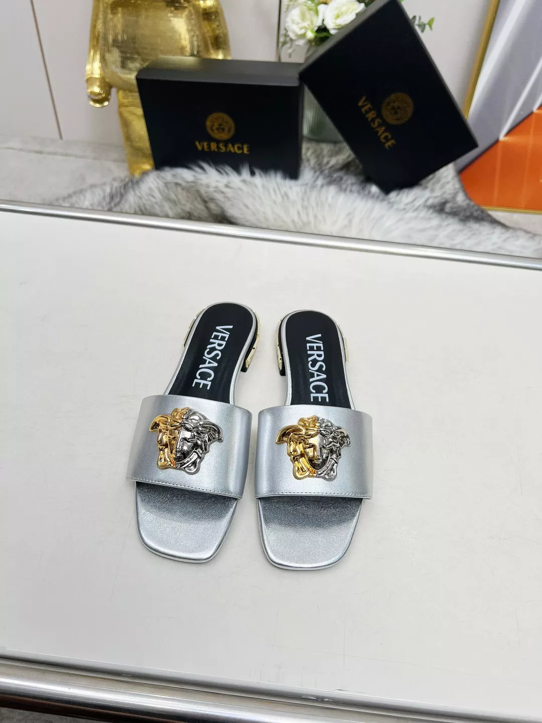 Unique 951 Versace Slippers For Women