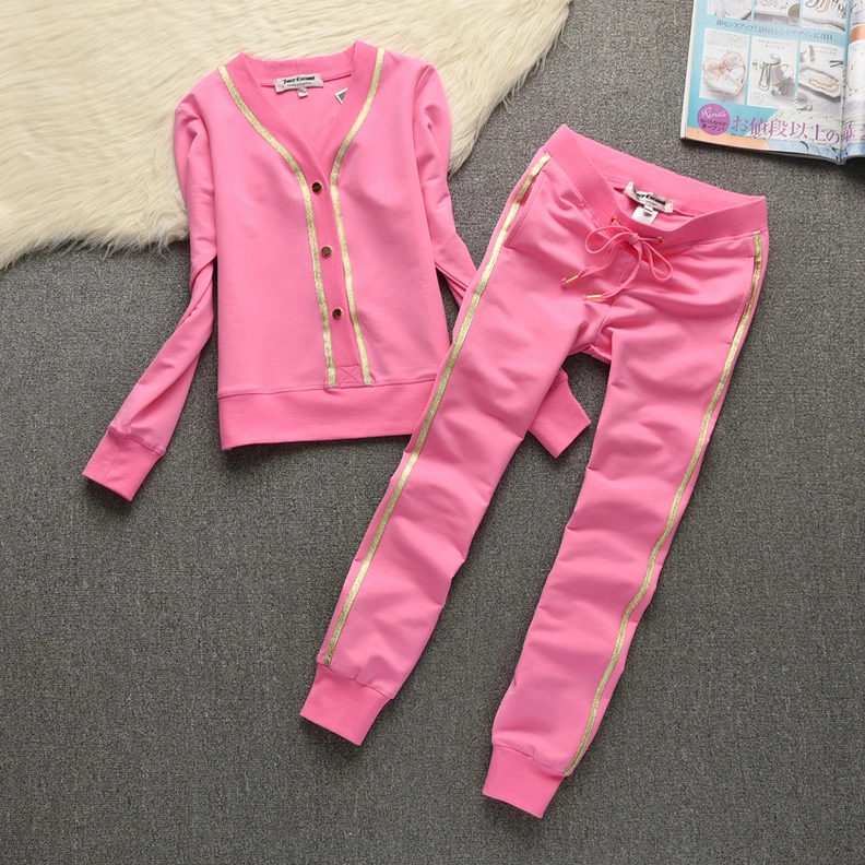 Unique 9558 Juicy Couture Tracksuits Long Sleeved For Women