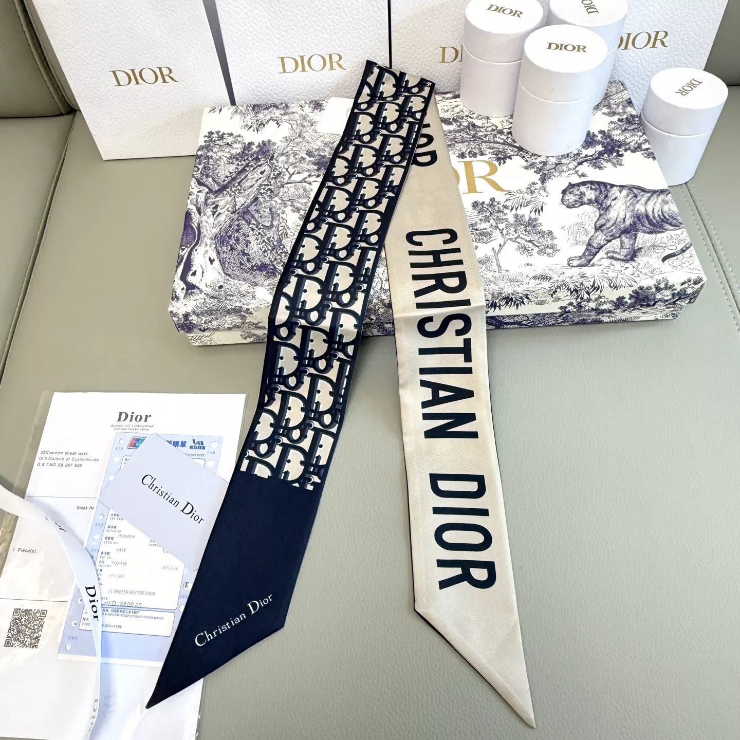 Unique 9755 Christian Dior Silk Scarf