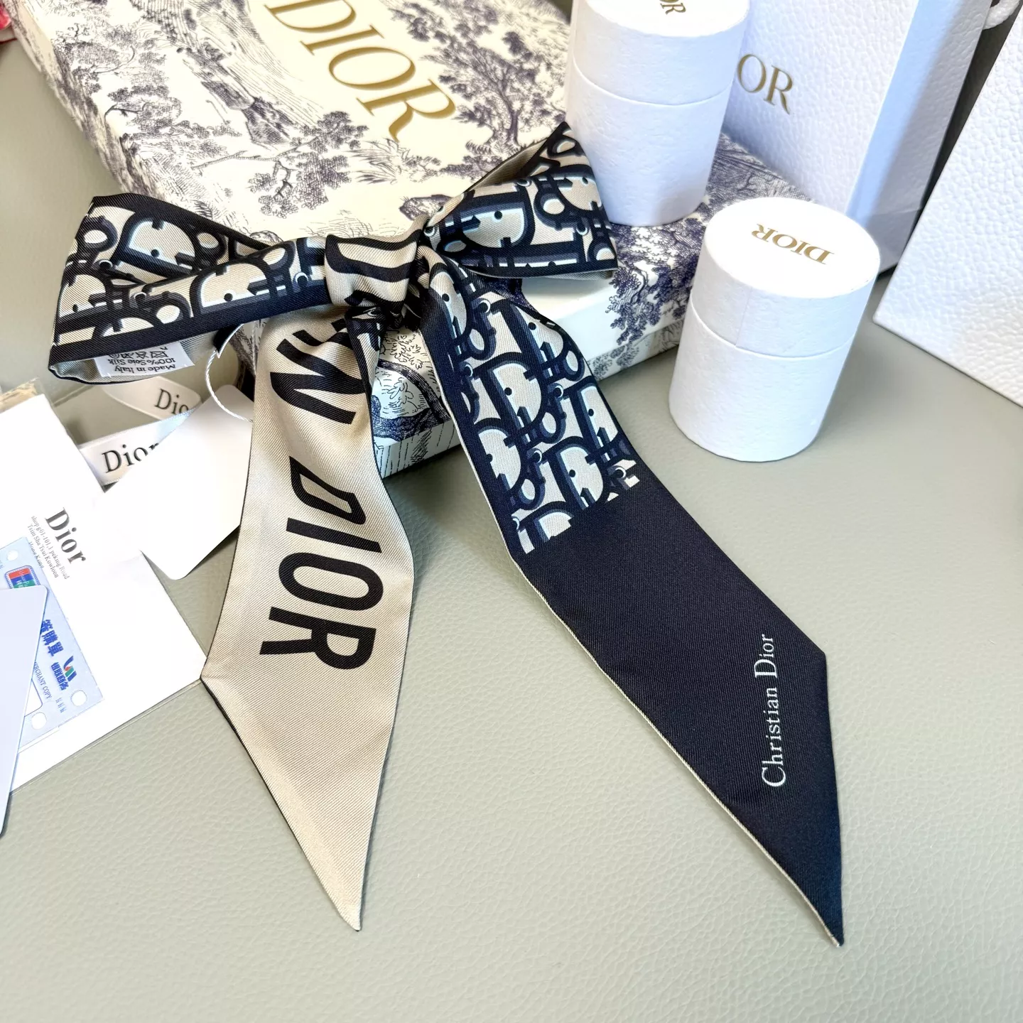 Unique 9755 Christian Dior Silk Scarf