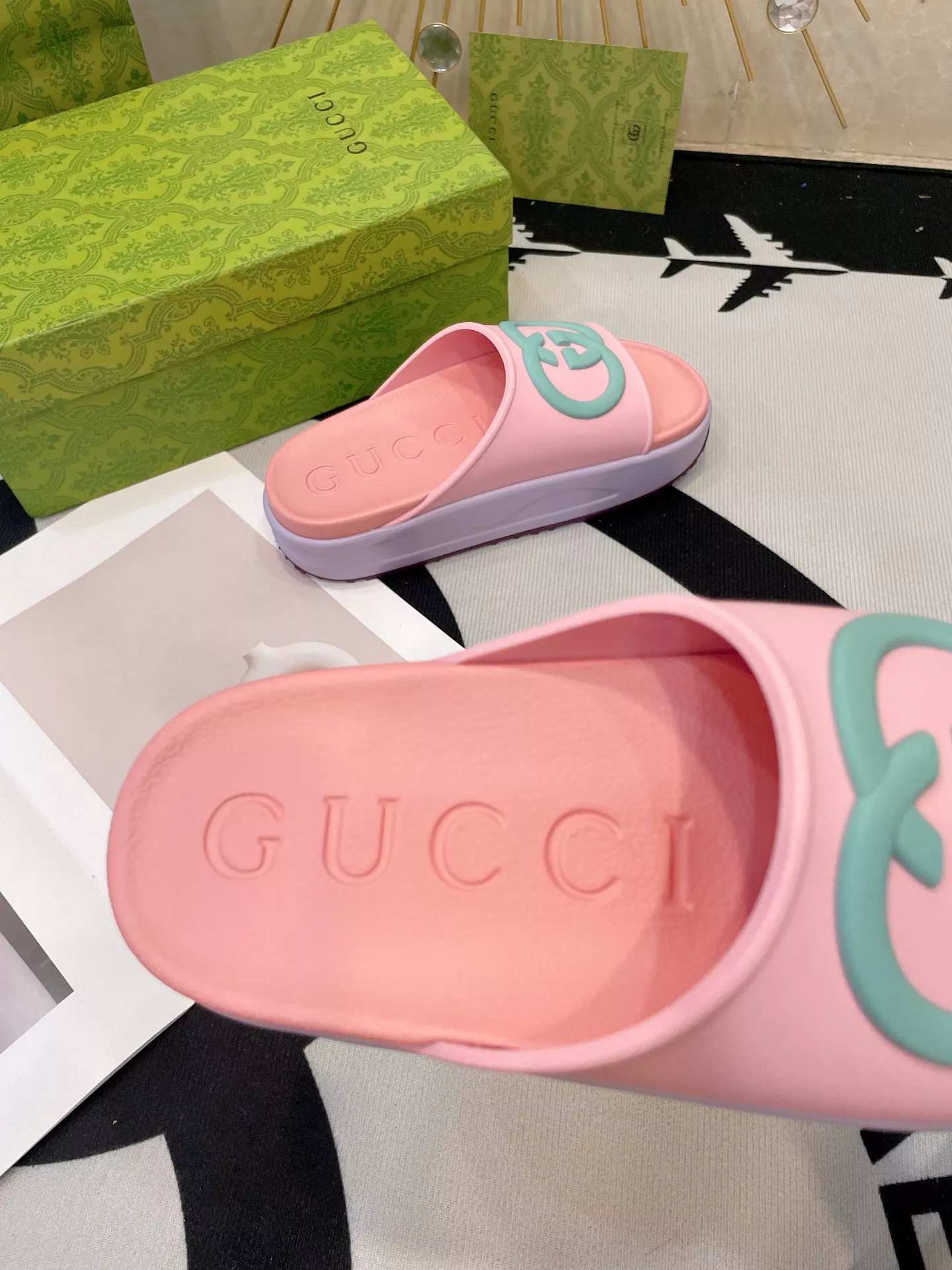 UrbanStyle 2252 Gucci Slippers For Women