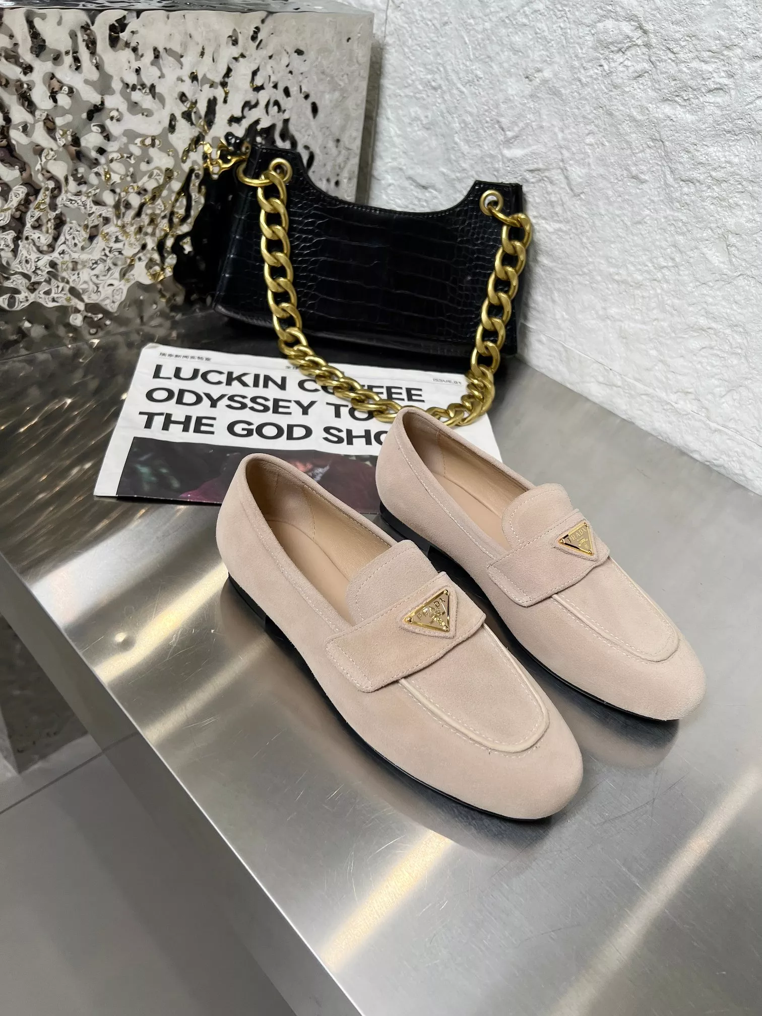 UrbanStyle 3389 Prada Leather Shoes For Women