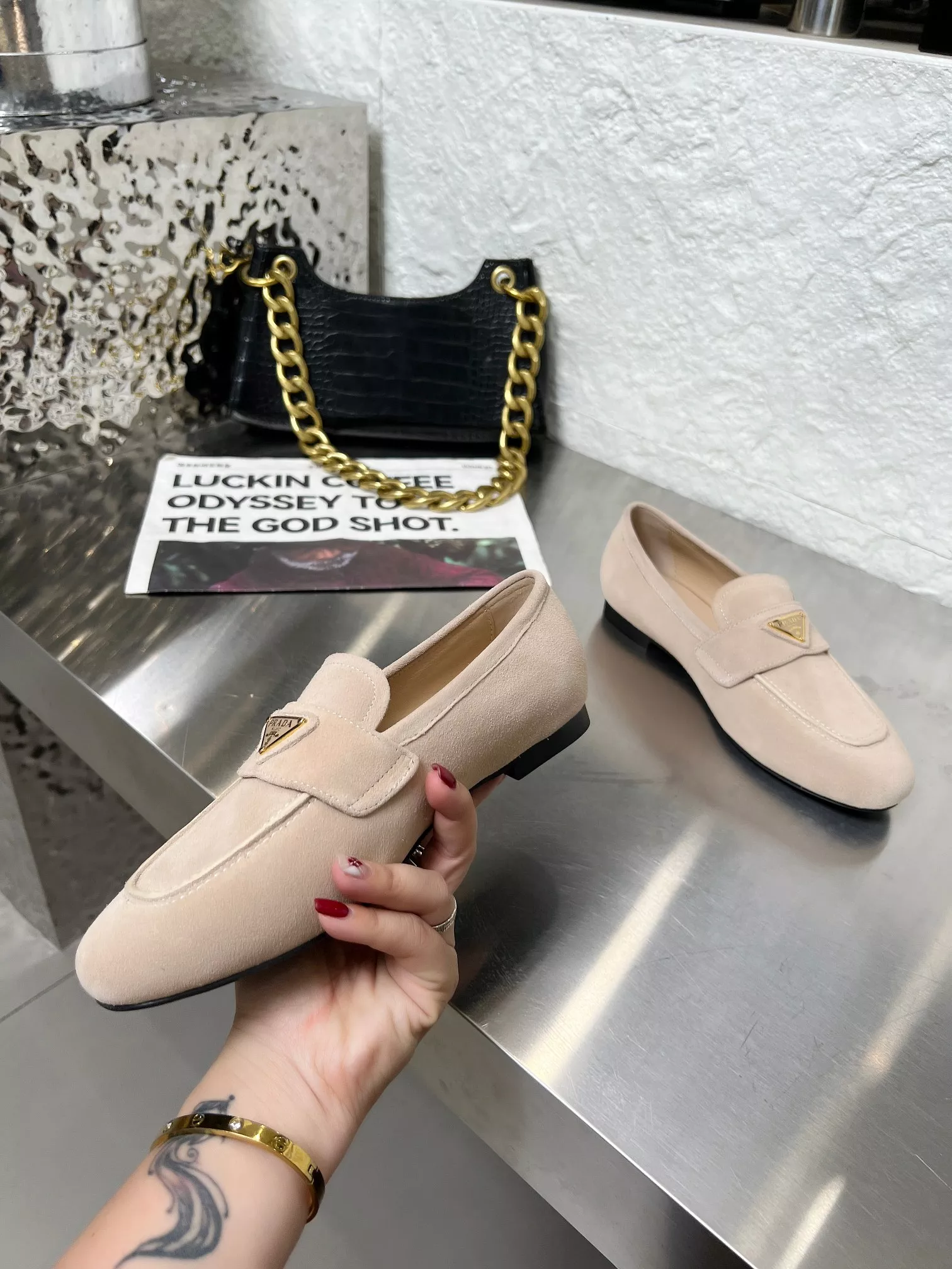 UrbanStyle 3389 Prada Leather Shoes For Women
