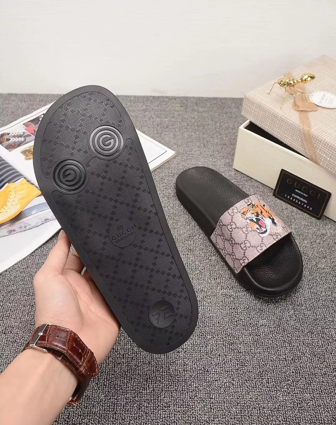 UrbanStyle 3474 Gucci Slippers For Men
