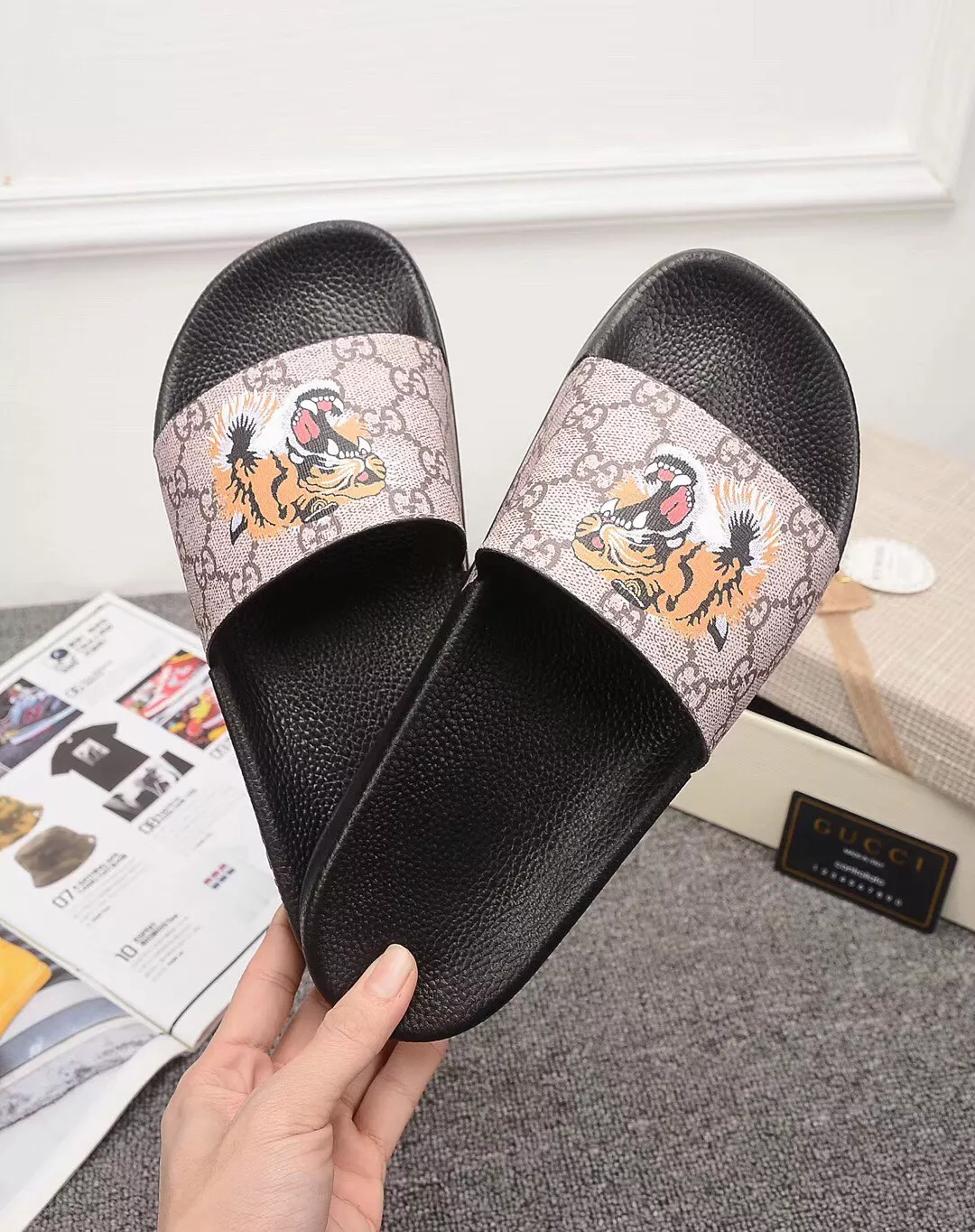 UrbanStyle 3474 Gucci Slippers For Men