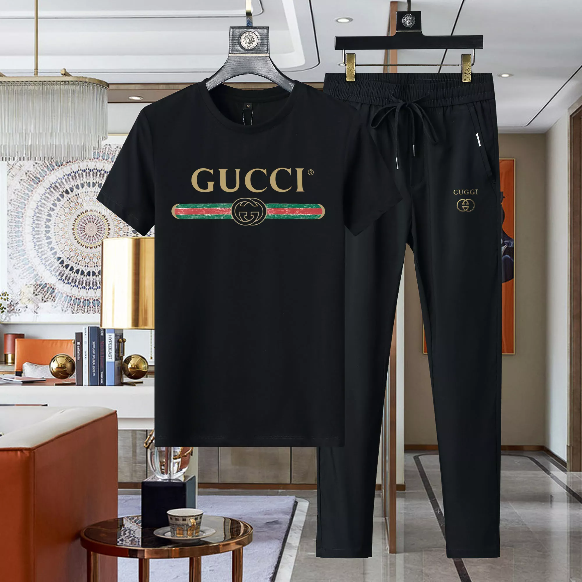 UrbanStyle 3782 Gucci Tracksuits Short Sleeved For Men
