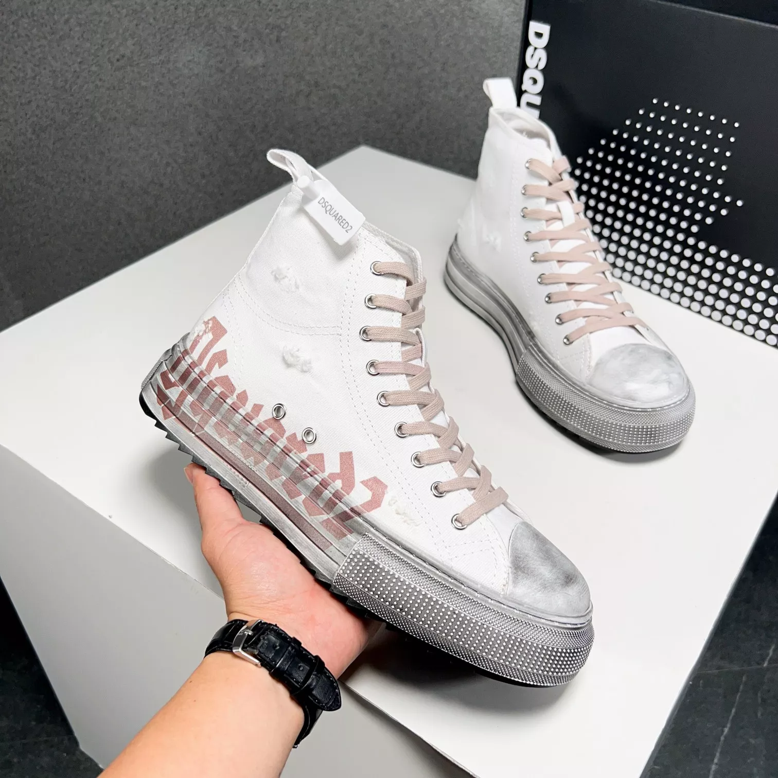 UrbanStyle 4275 Dsquared High Tops Shoes For Men
