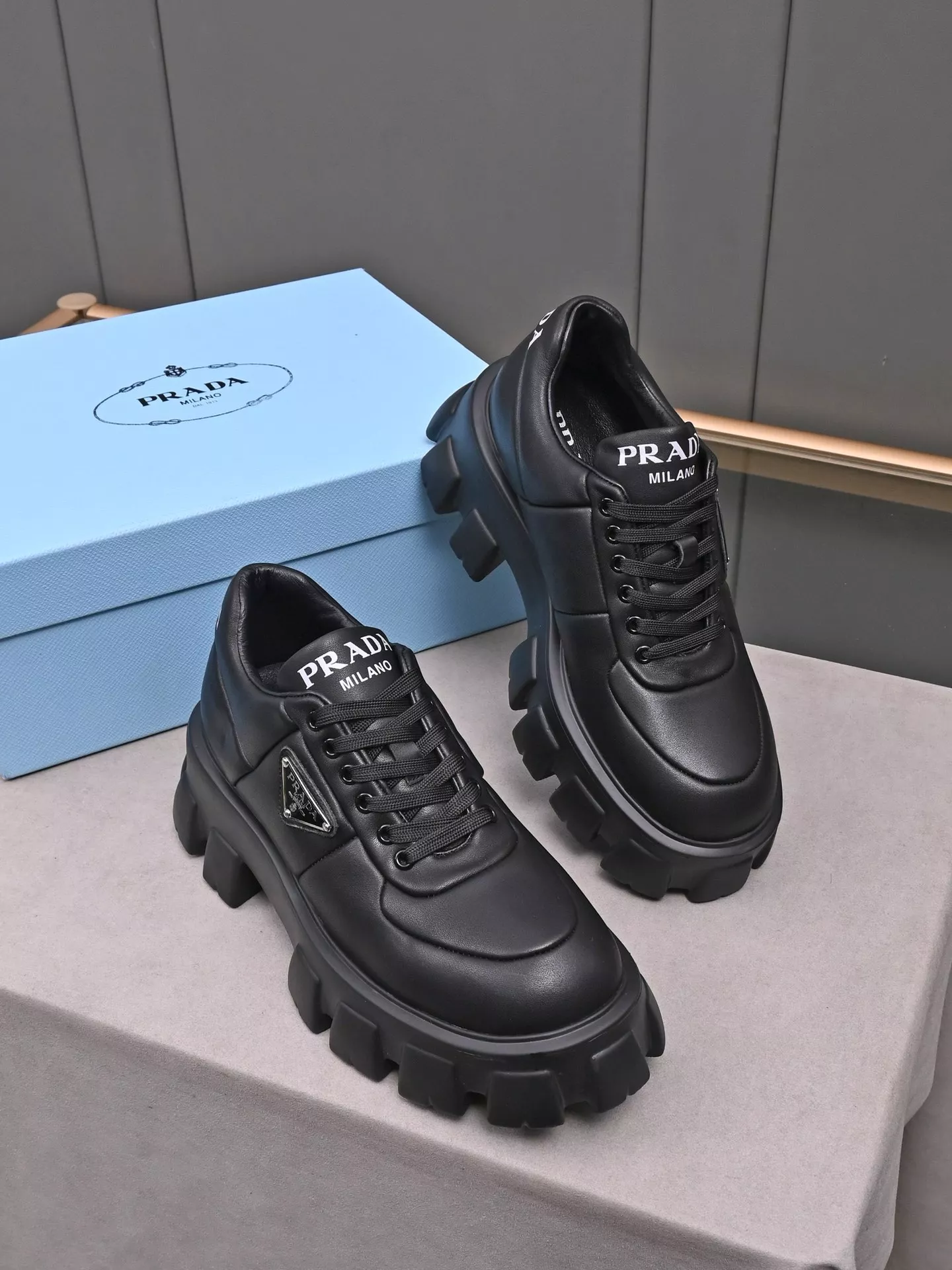 UrbanStyle 4836 Prada Leather Shoes For Women