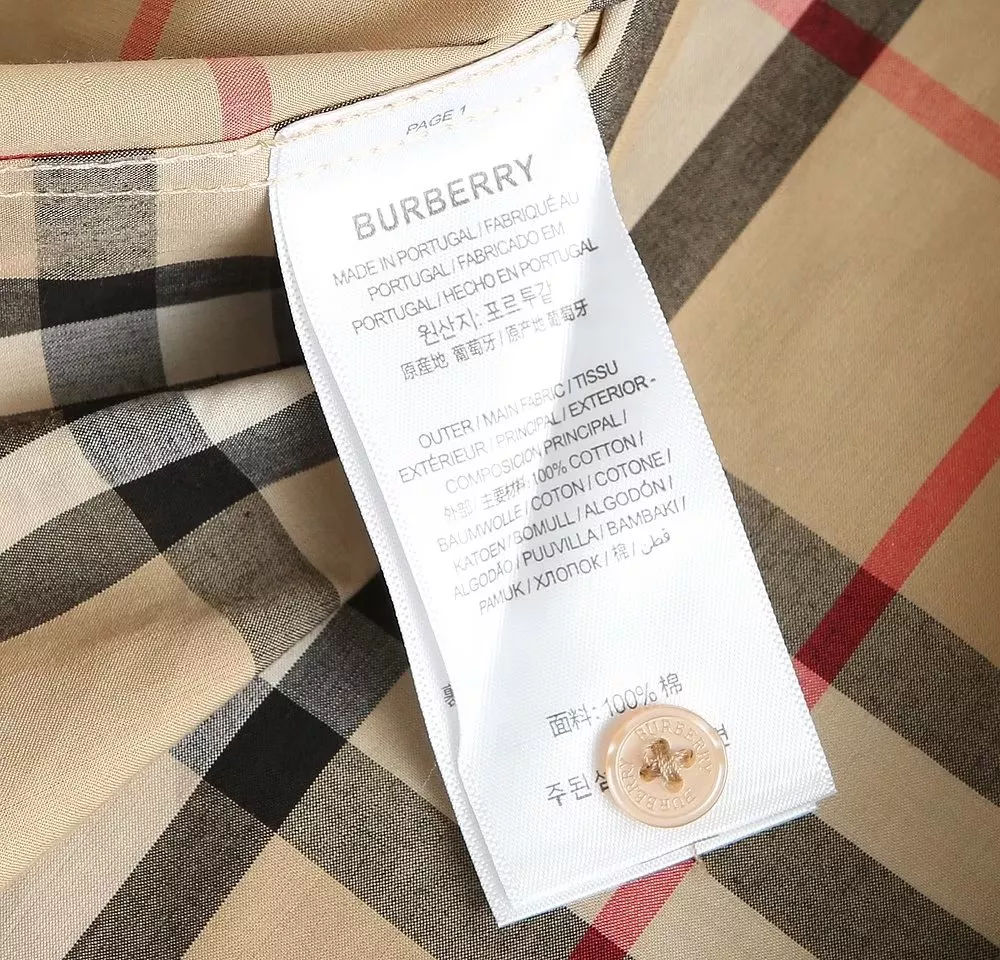 UrbanStyle 5965 Burberry Shirts Long Sleeved For Men