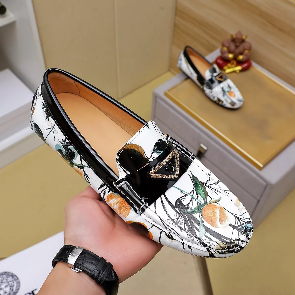 UrbanStyle 6704 Versace Leather Shoes For Men