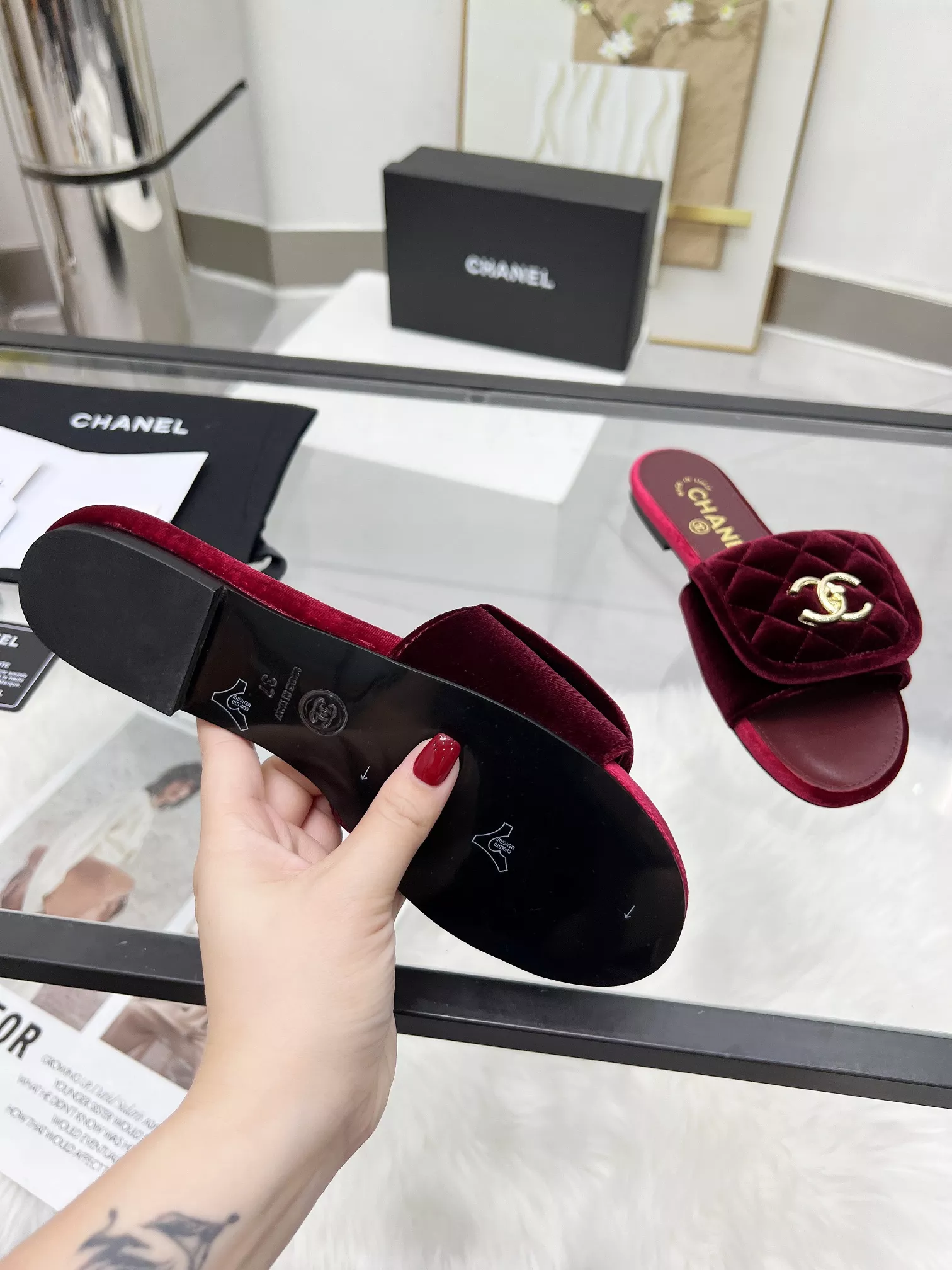 UrbanStyle 9683 Chanel Slippers For Women