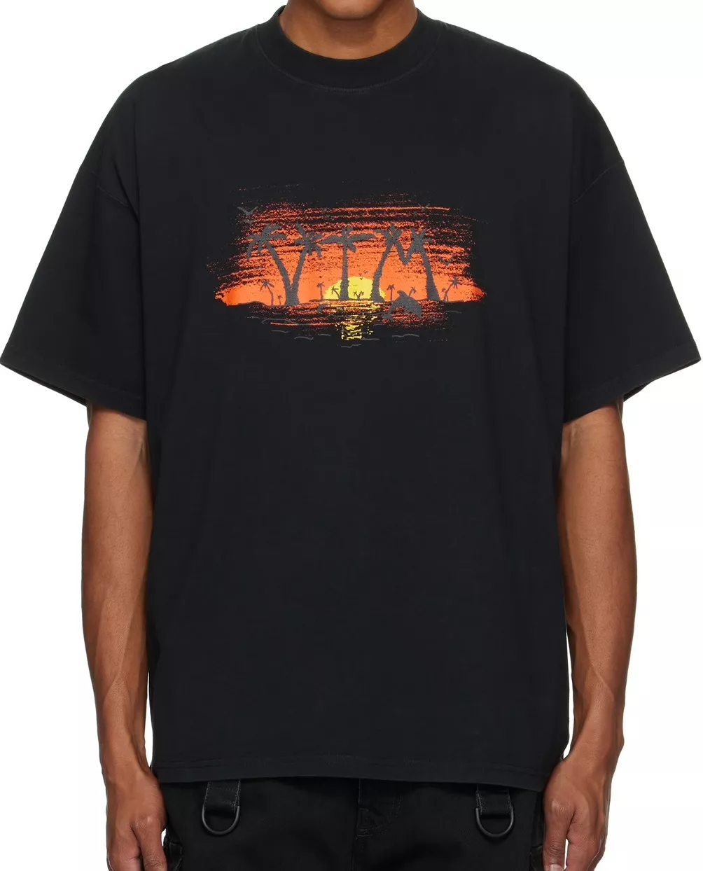 VETEMENTS T-Shirts Short Sleeved For Unisex EasyMatch 9357