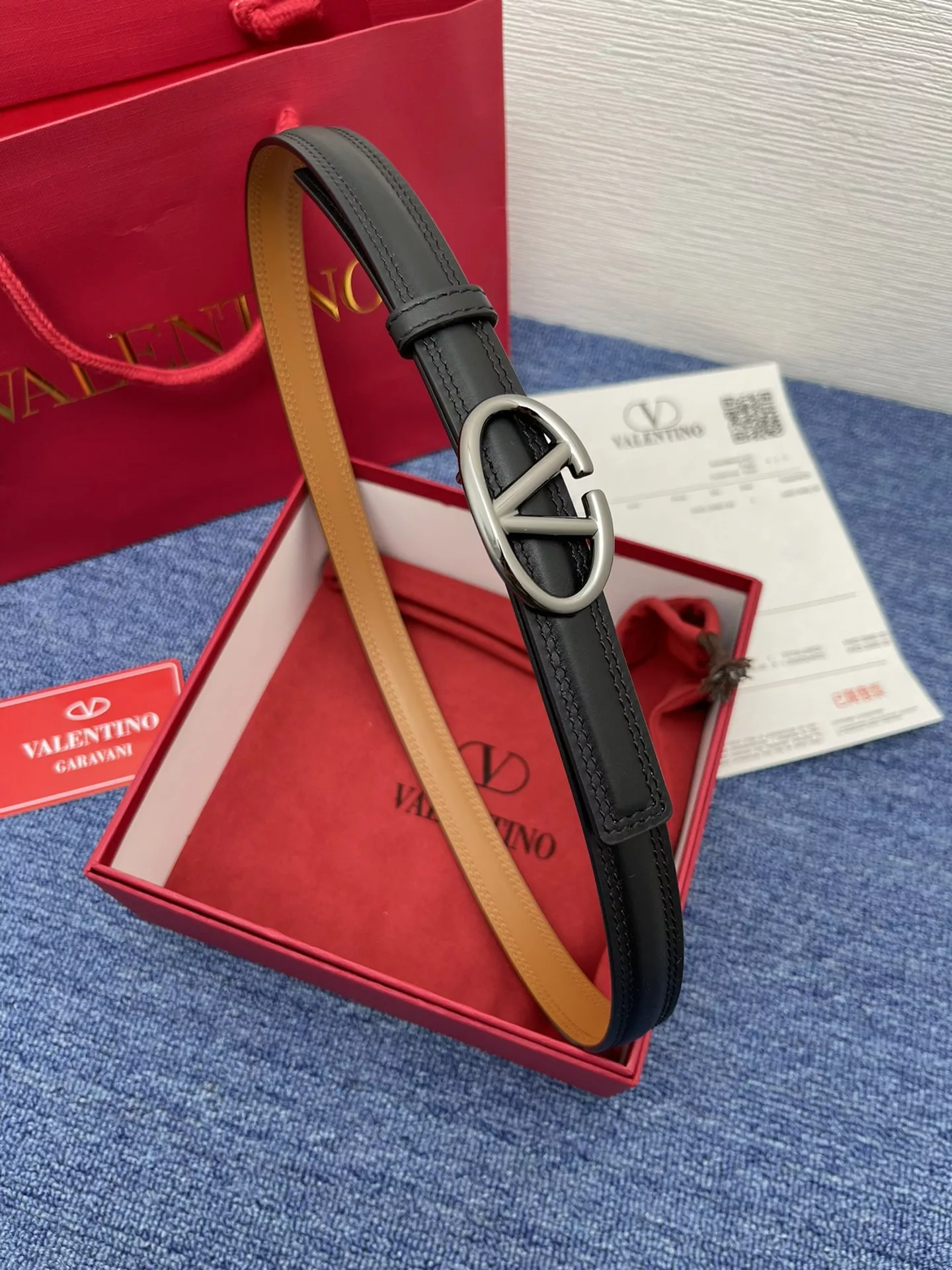 Valentino AAA Quality Belts In 2.0cm For Women Bright 5065