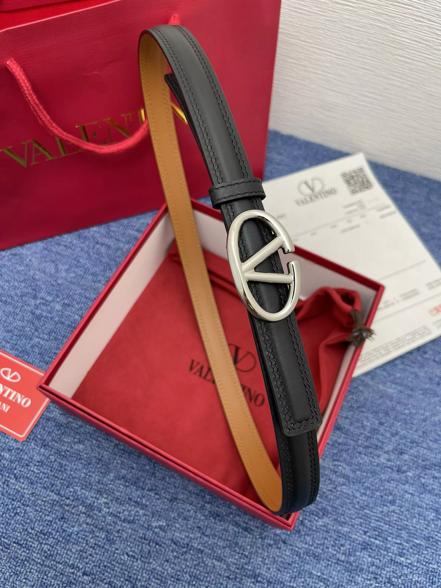 Valentino AAA Quality Belts In 2.0cm For Women Timeless 4976
