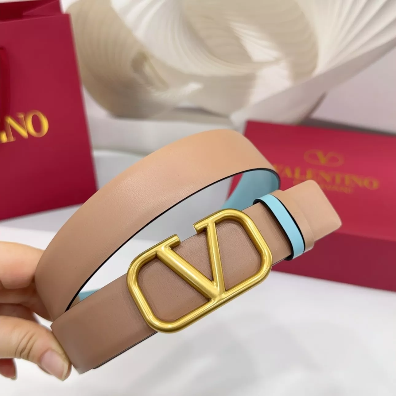 Valentino AAA Quality Belts In 3.0cm For Women Comfortable 1628
