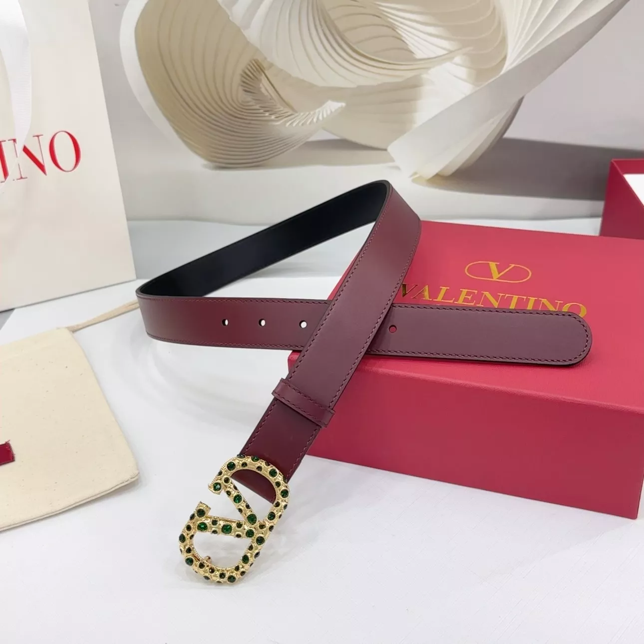 Valentino AAA Quality Belts In 3.0cm For Women Elegant 6465