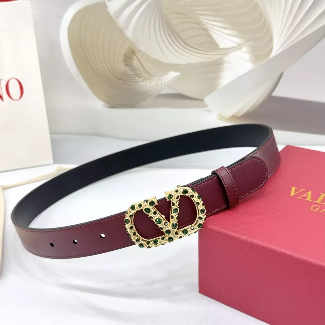 Valentino AAA Quality Belts In 3.0cm For Women Elegant 6465