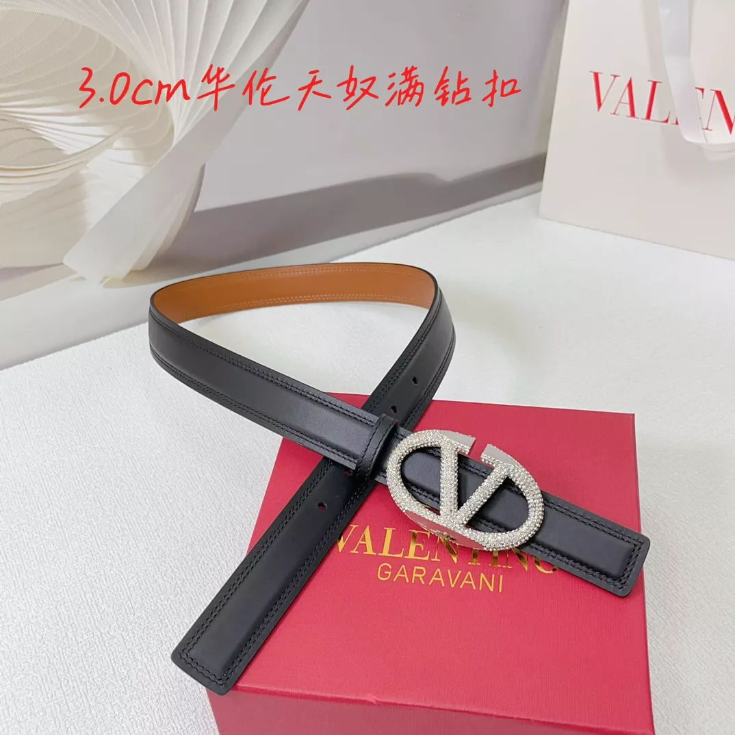 Valentino AAA Quality Belts In 3.0cm For Women Flexible 1312
