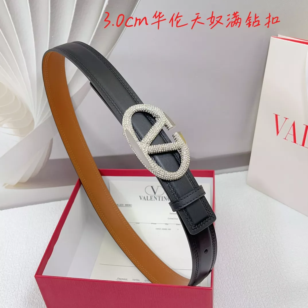 Valentino AAA Quality Belts In 3.0cm For Women Flexible 1312