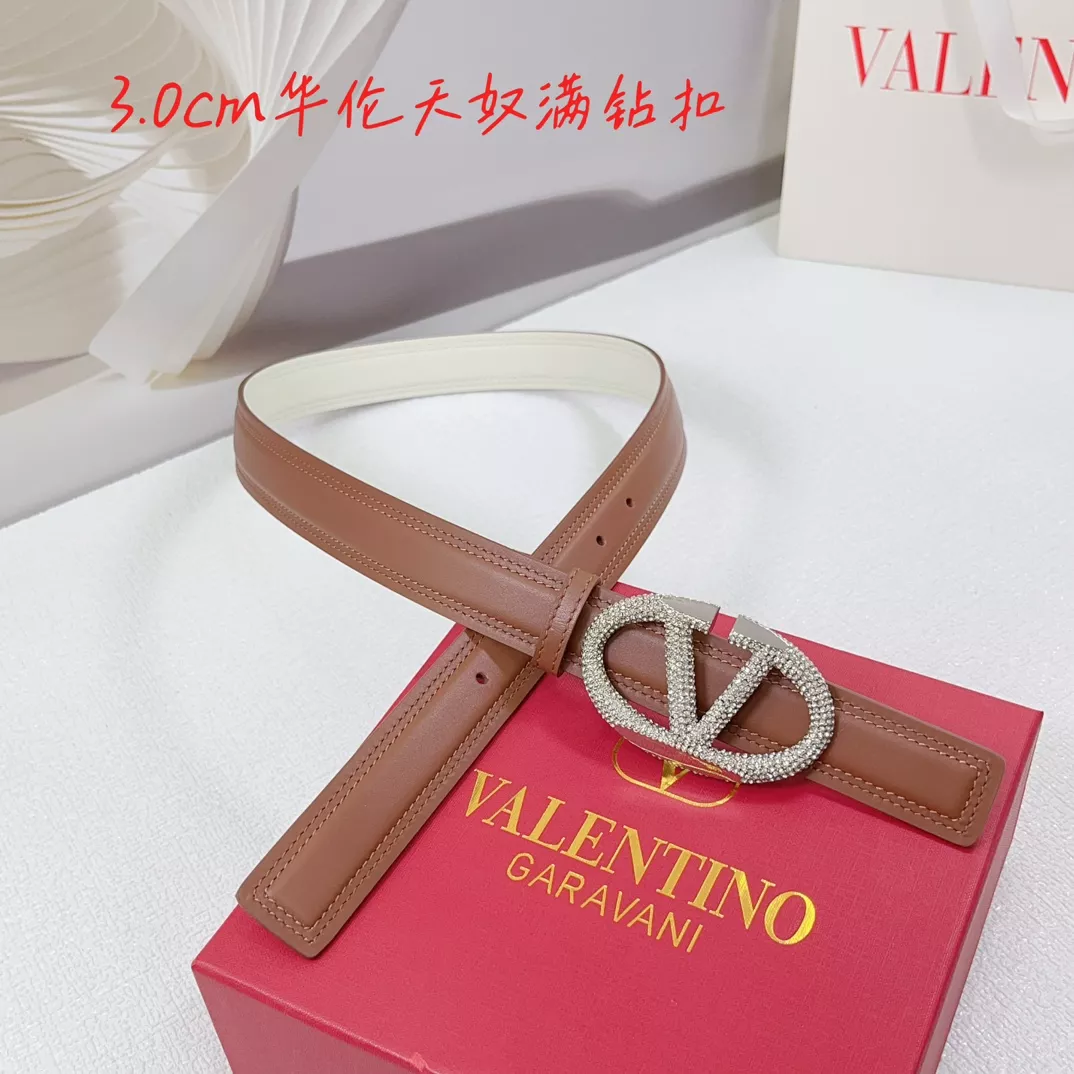Valentino AAA Quality Belts In 3.0cm For Women Minimalist 5781