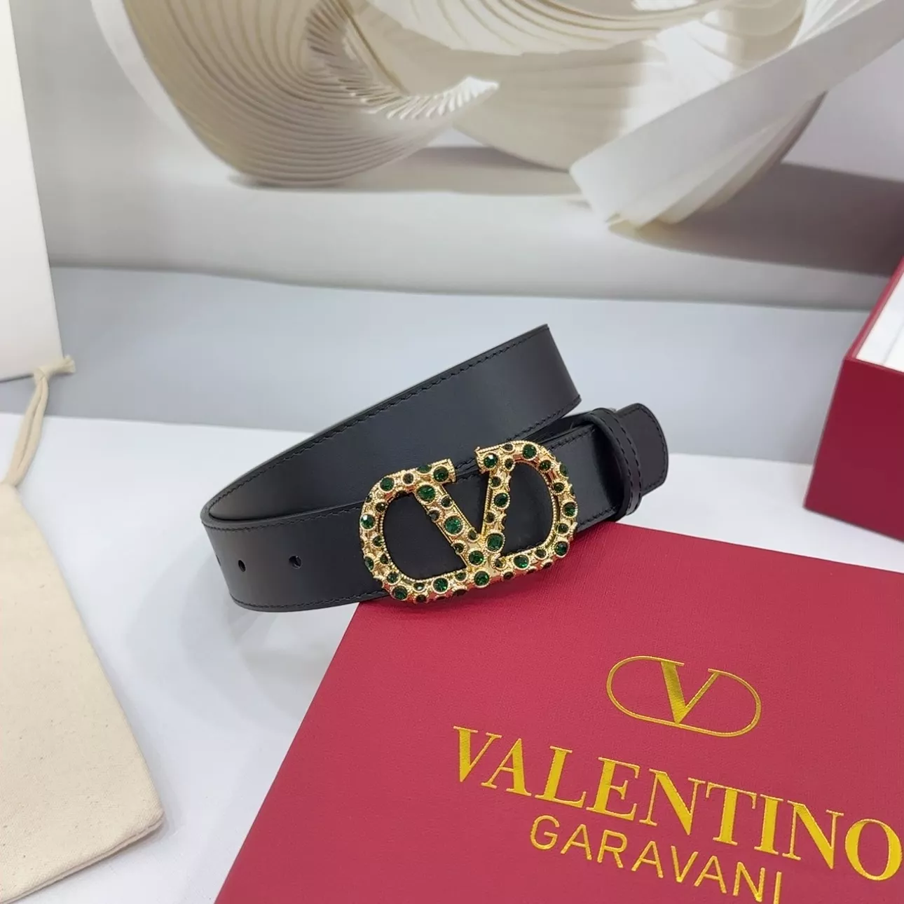 Valentino AAA Quality Belts In 3.0cm For Women Sleek 3651
