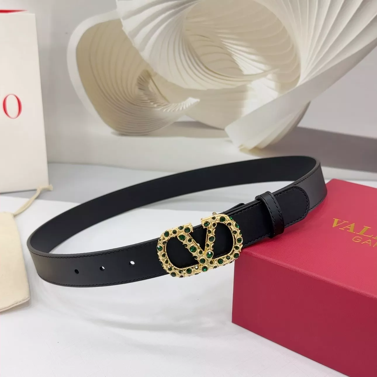 Valentino AAA Quality Belts In 3.0cm For Women Sleek 3651