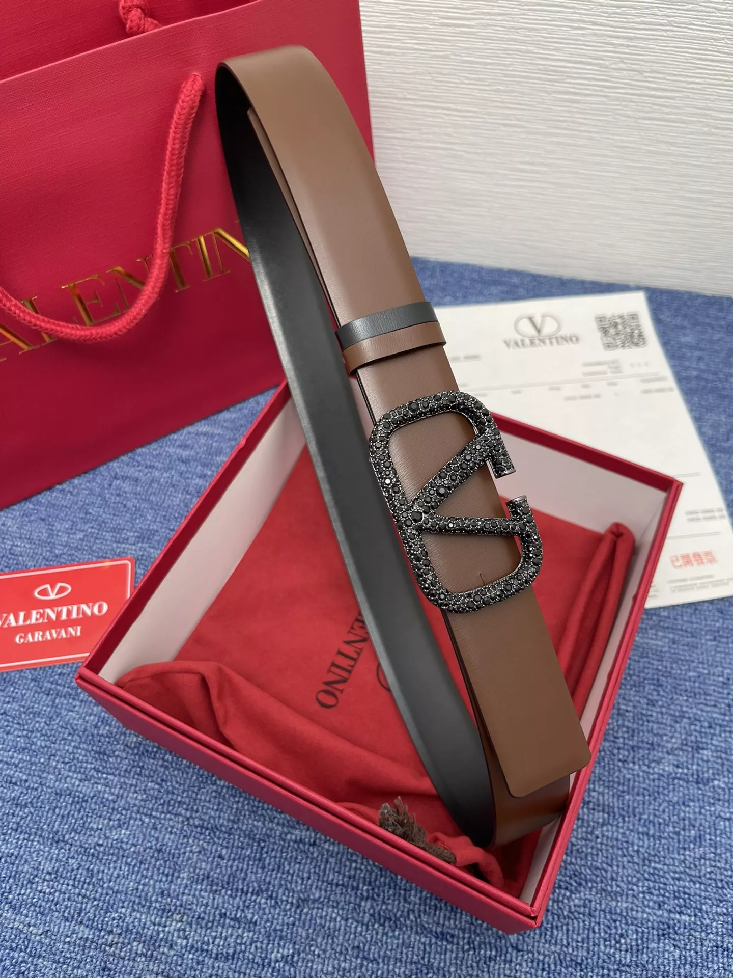 Valentino AAA Quality Belts In 3.0cm For Women Vibrant 2303