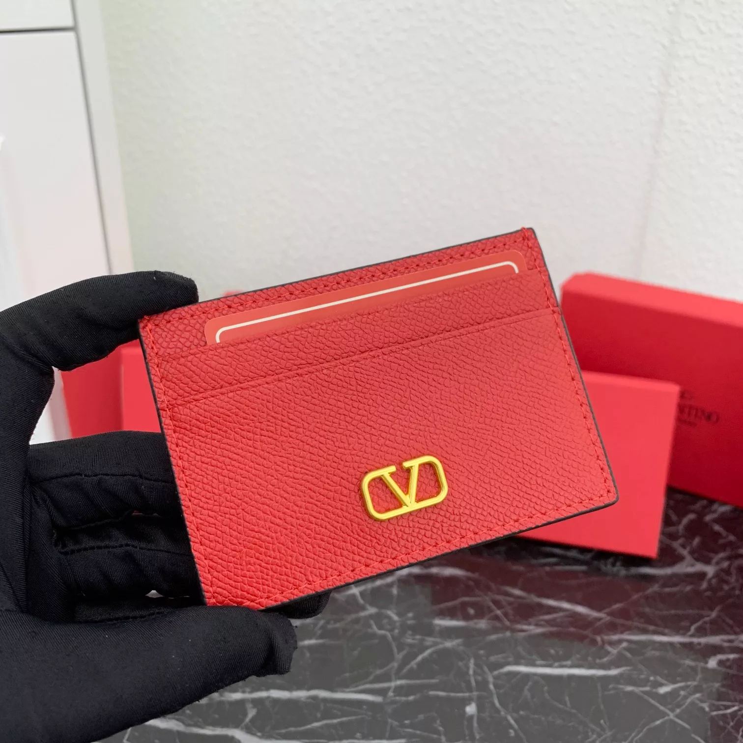 Valentino Card Case For Women Durable 3977