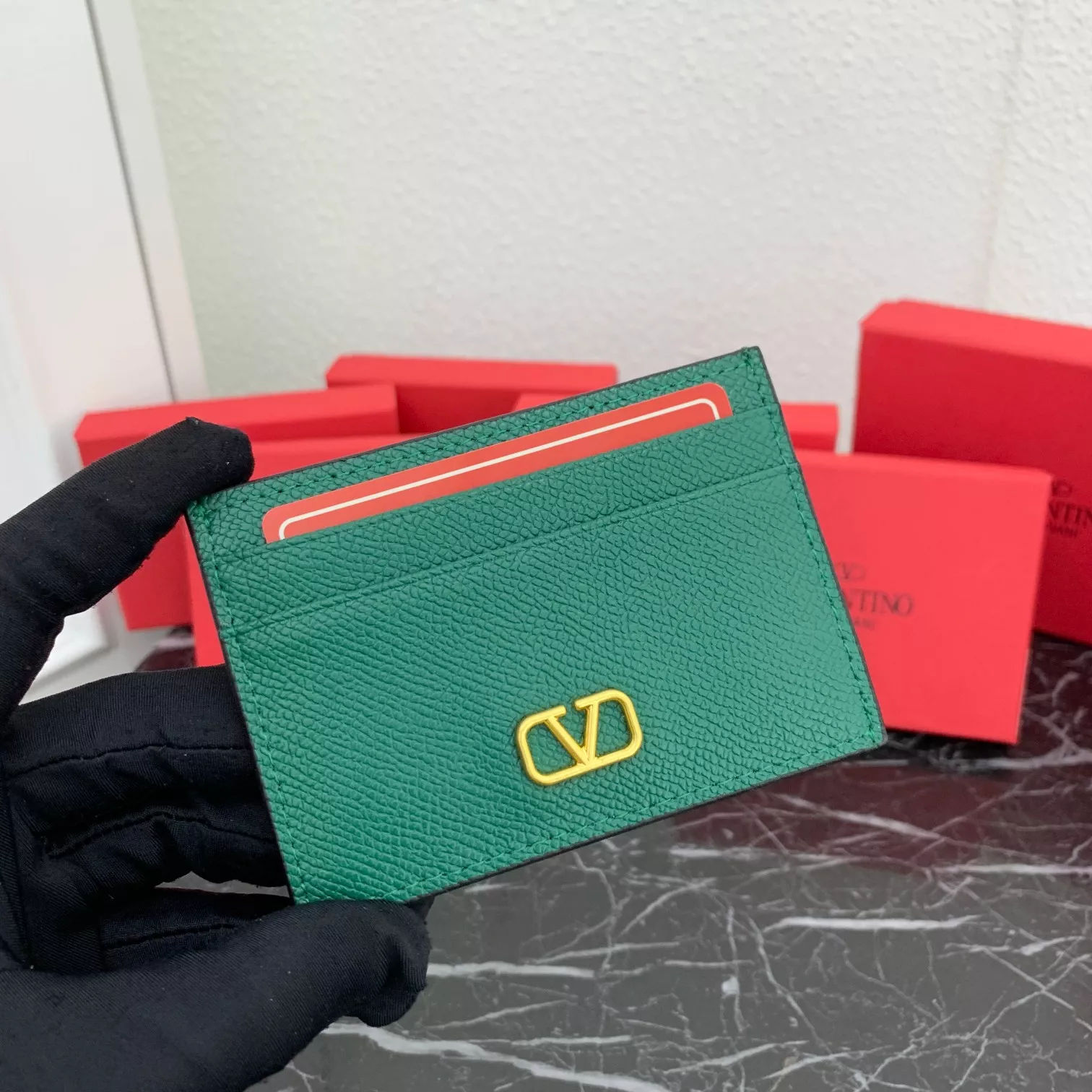 Valentino Card Case For Women Durable 644