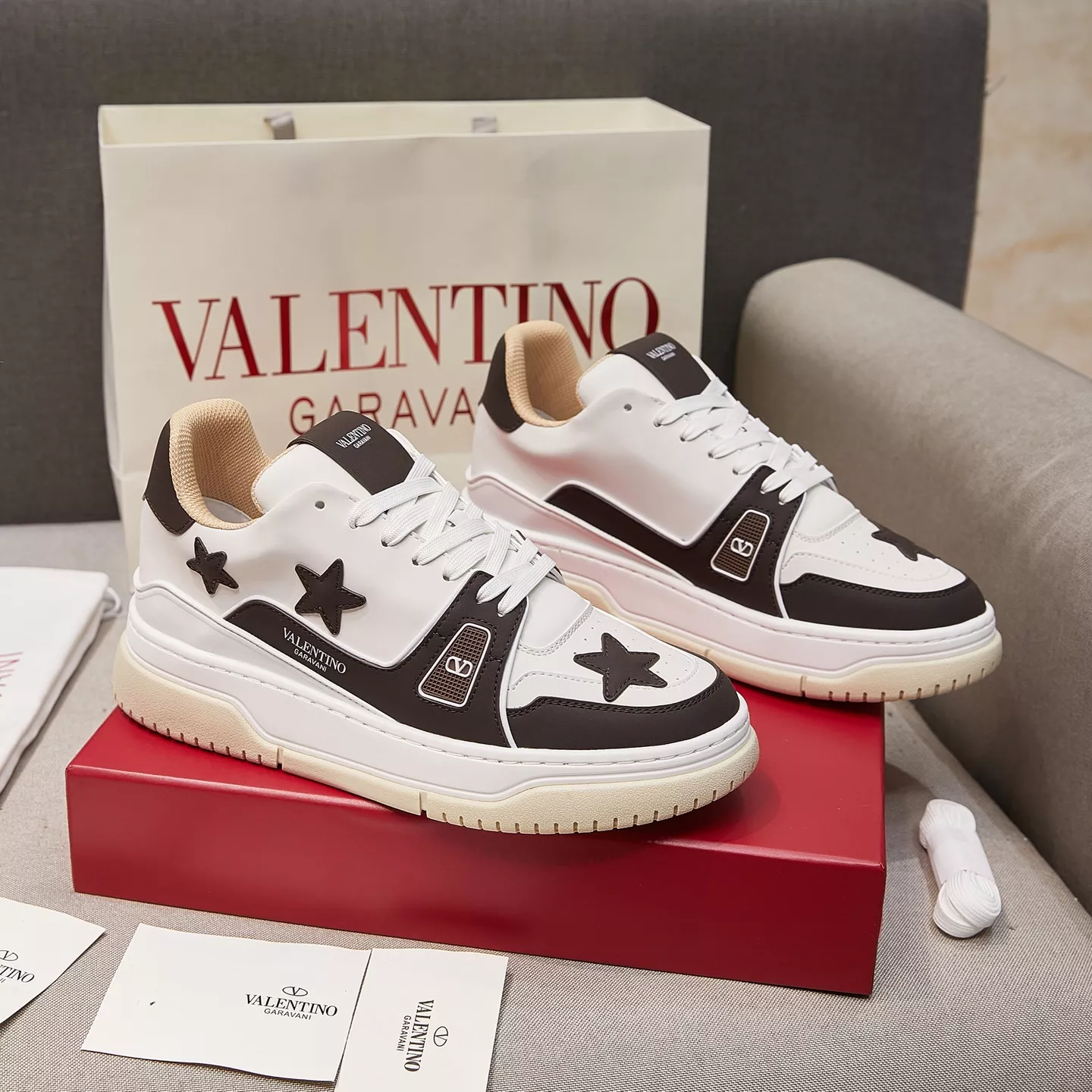 Valentino Casual Shoes For Men Breathable 8441