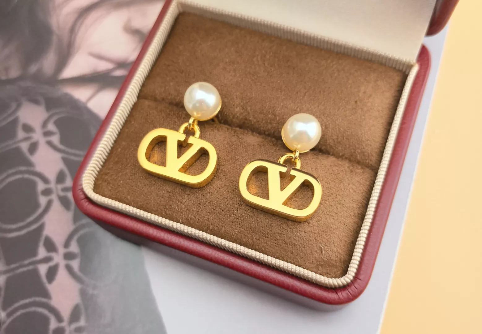 Valentino Earrings For Women Trendy 9740
